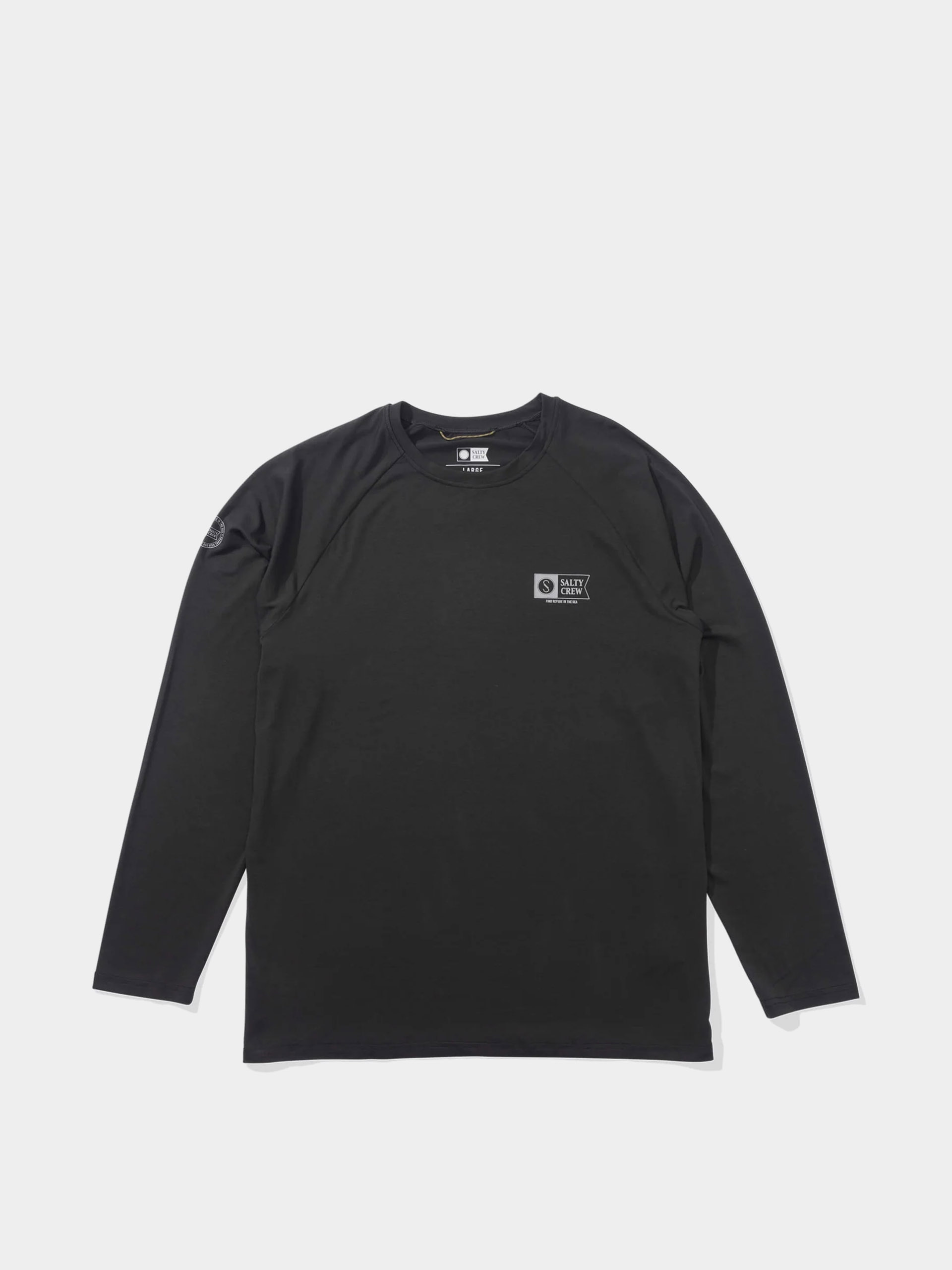 Salty Crew Mariner Tech Longsleeve (coal)