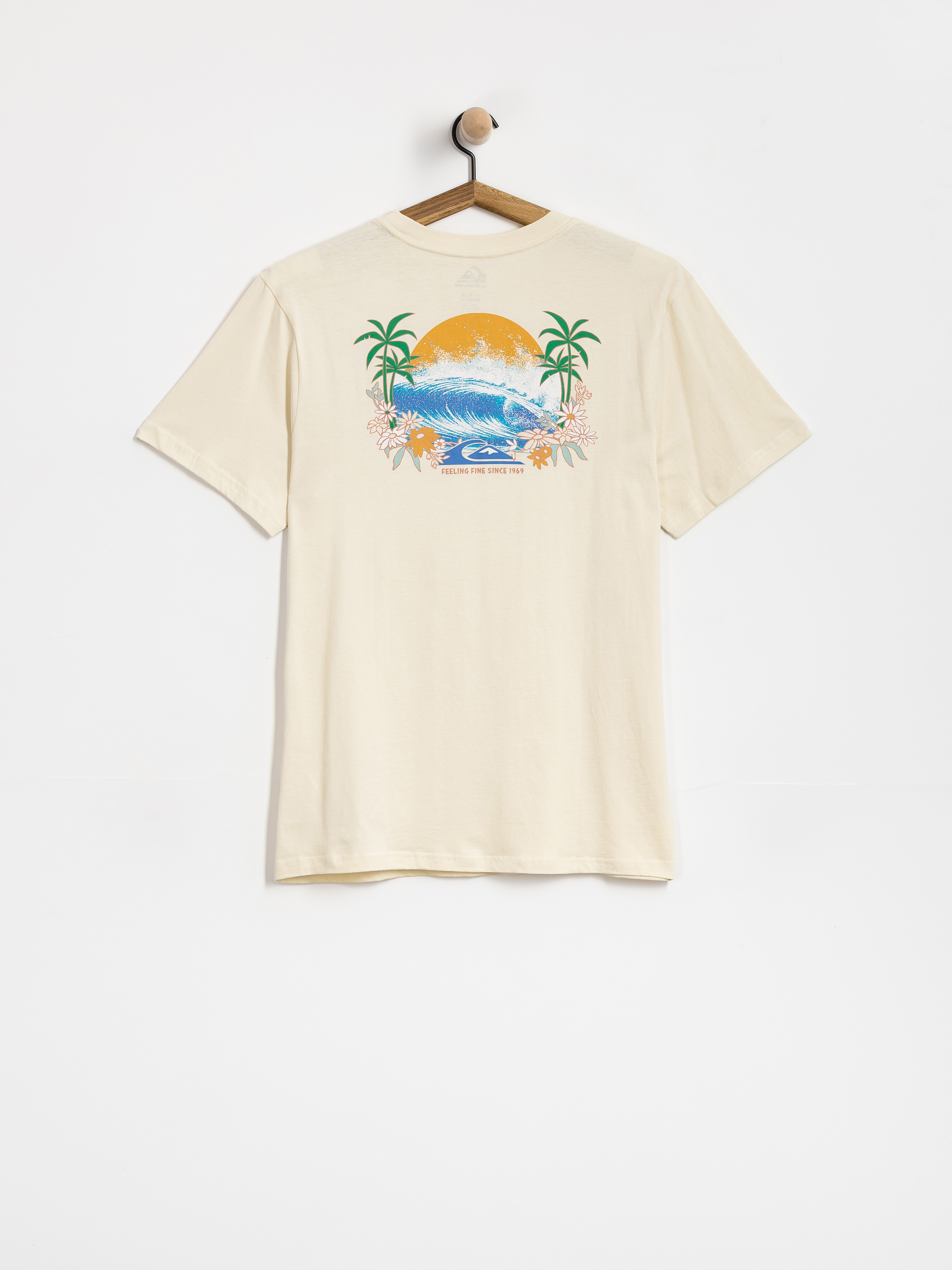 Quiksilver Ev Barrel Paradise T-Shirt (bone white)
