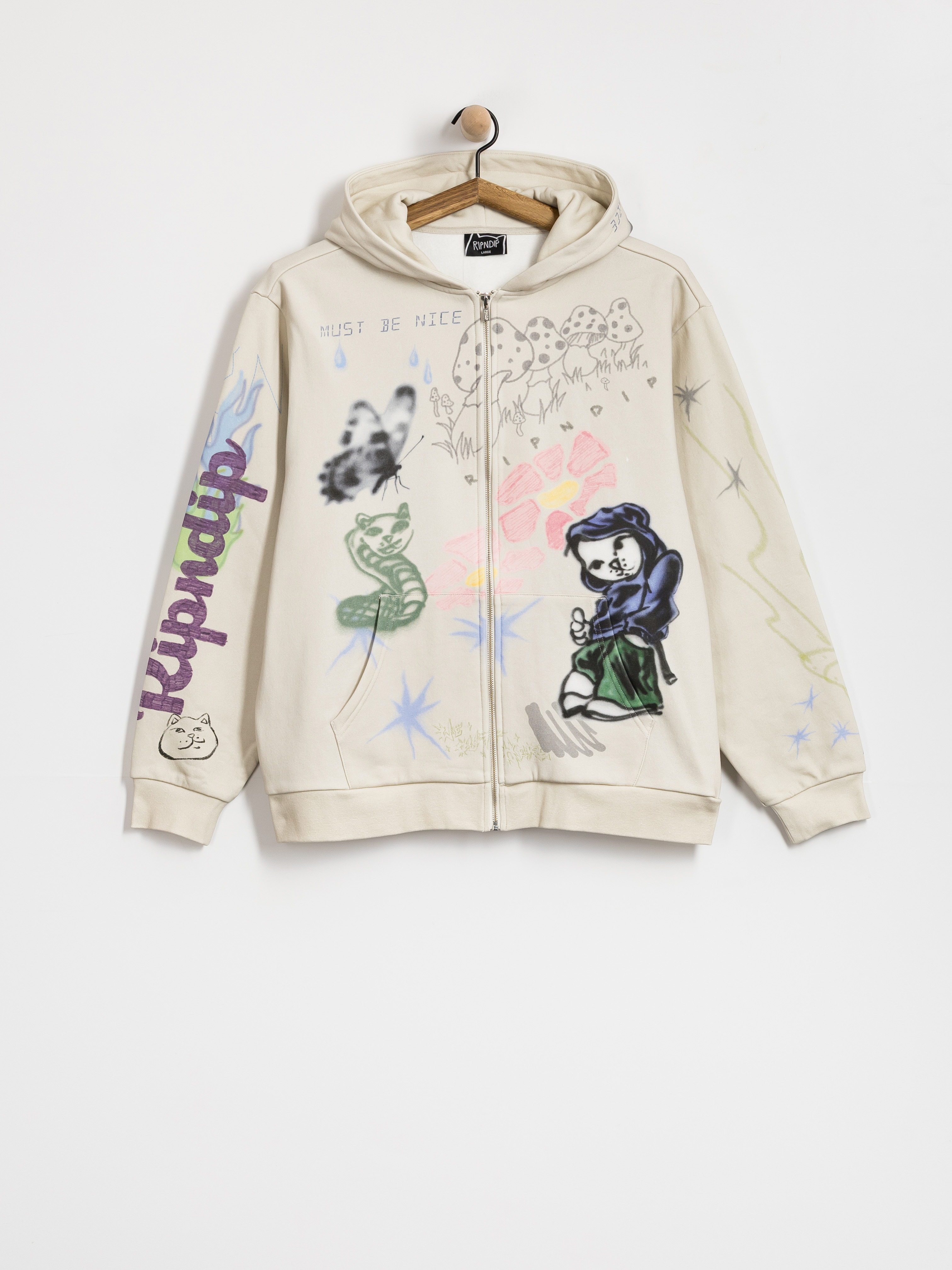 RipNDip Goosebumps ZHD Hoodie (bone)