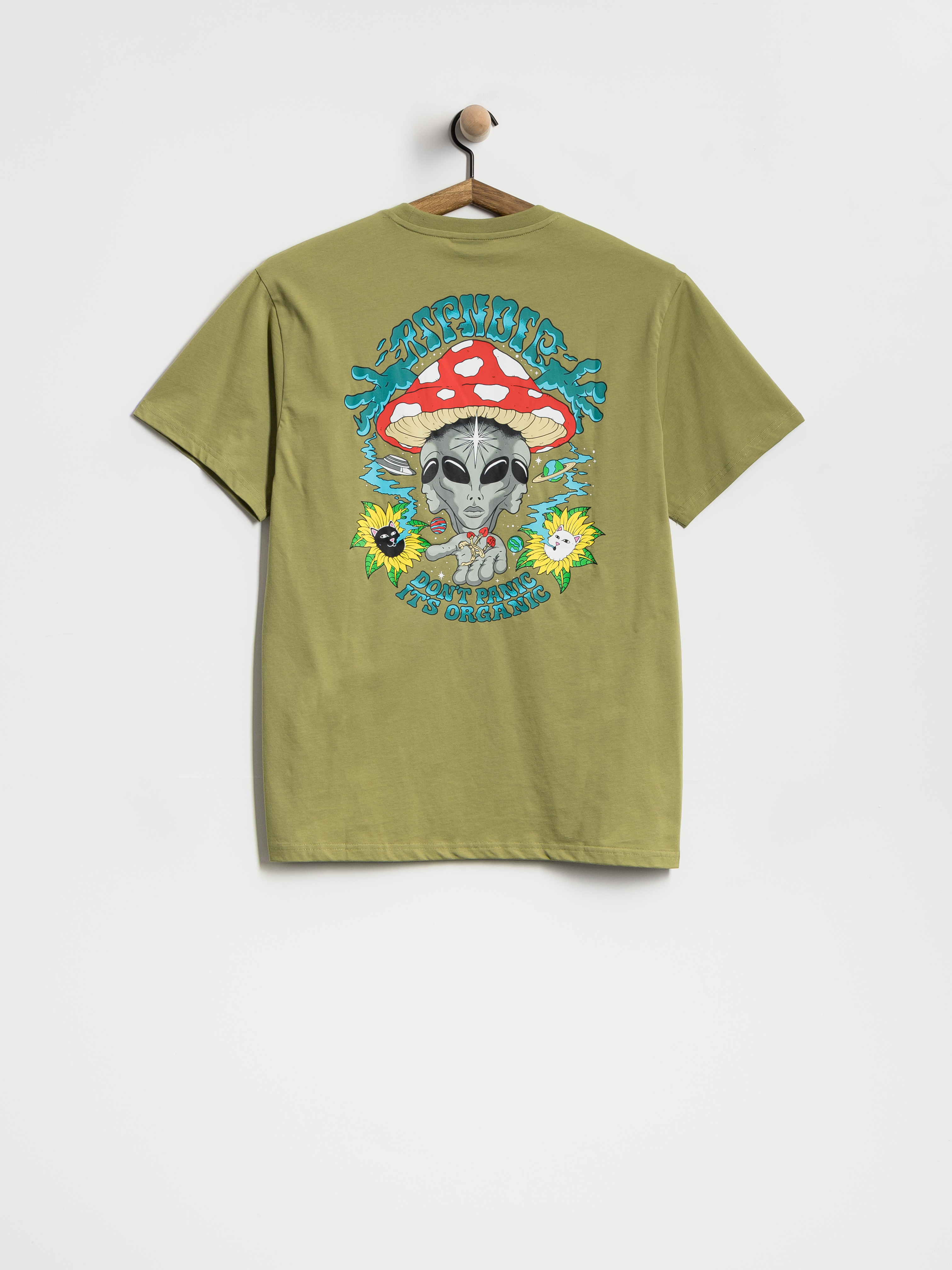 RipNDip Don'T Panic T-Shirt (light forest)