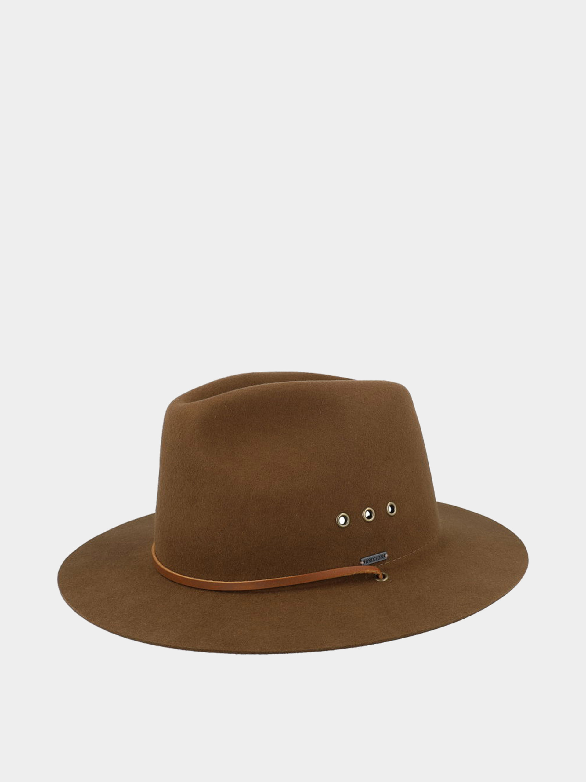 Brixton Wesley Fedora Hat - brown (coffee)