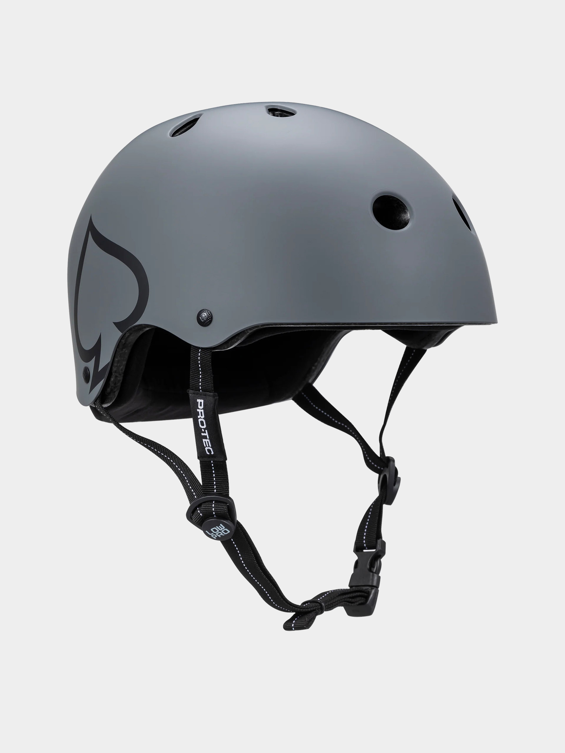 Mens Pro Tec Helmet Low Pro (matte grey)