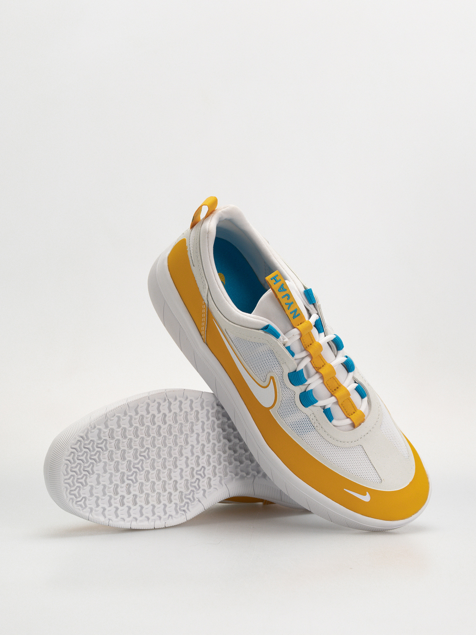 Nike SB Nyjah Free 2 Shoes (dark sulfur/white laser blue)