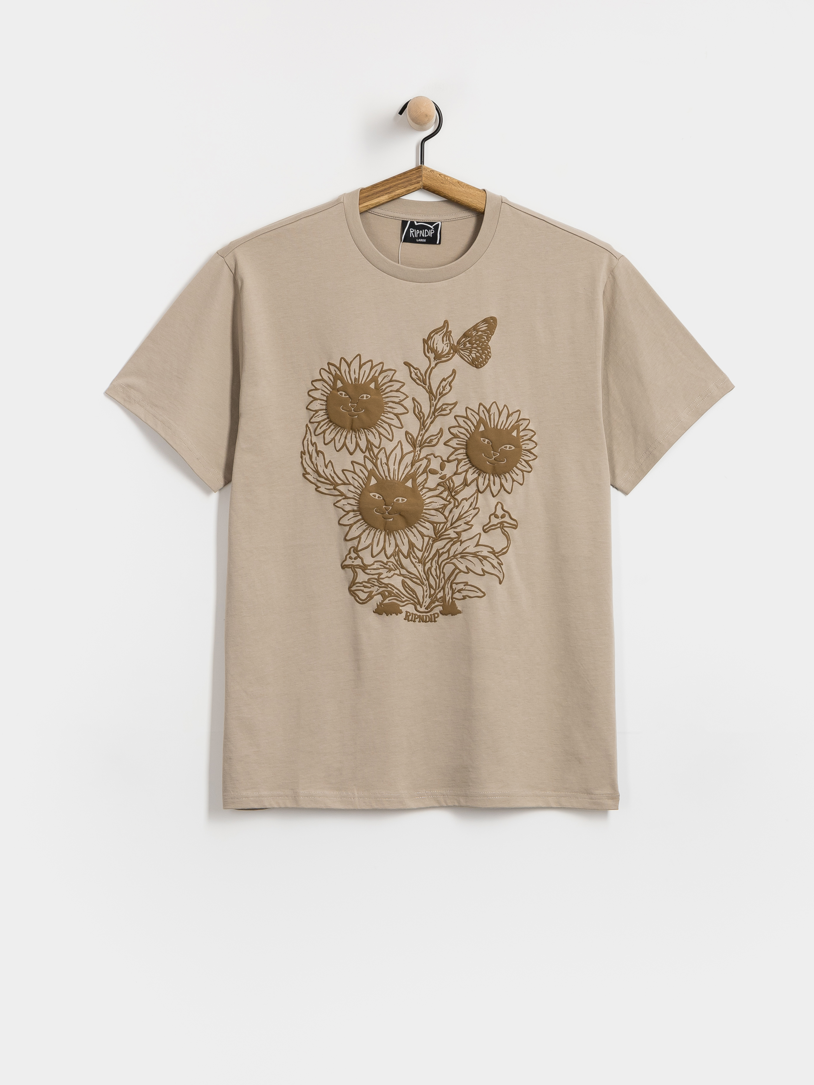 RipNDip T-Shirt Where The Flowers Bloom - beige (sand)