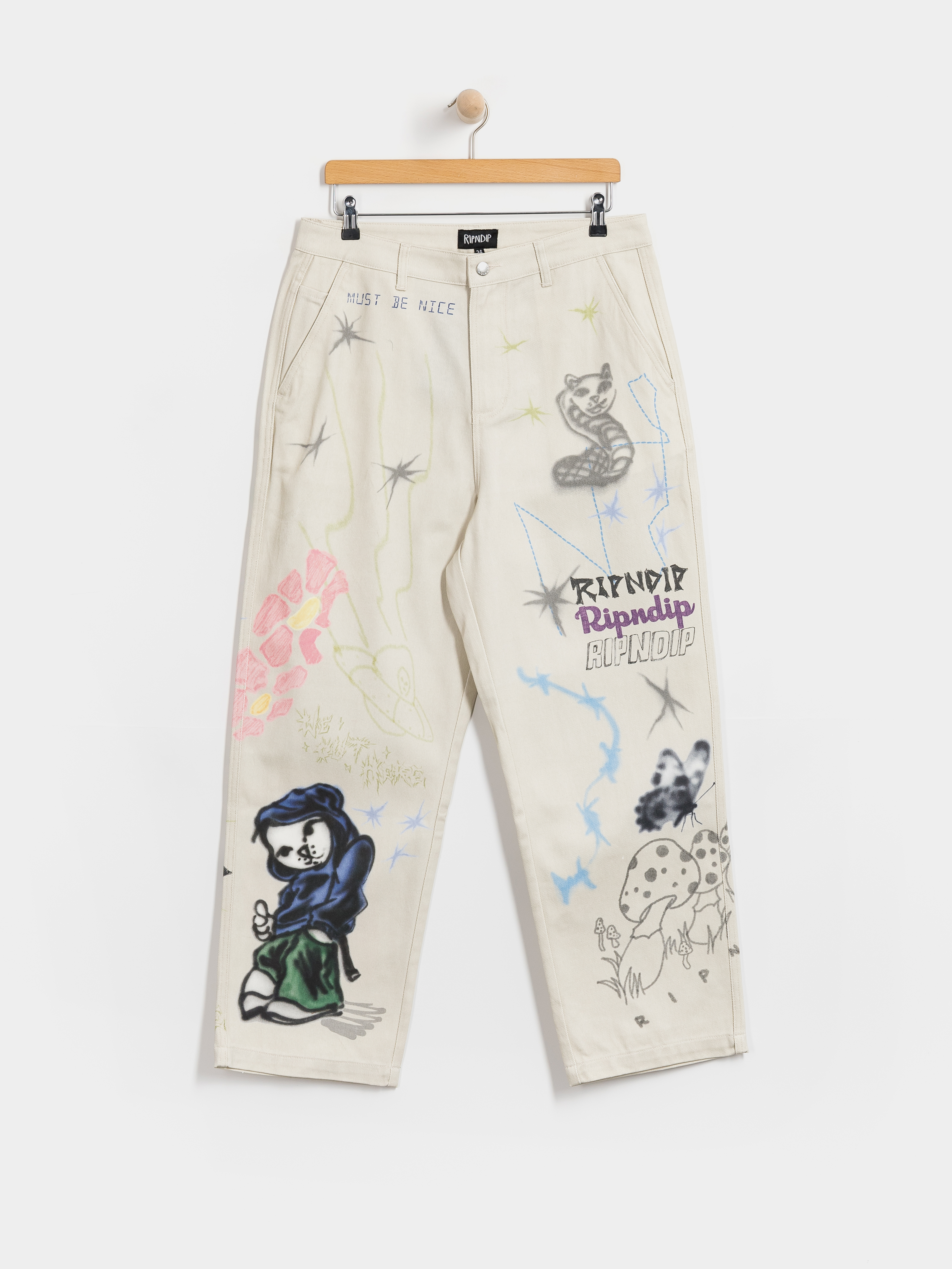 RipNDip Pants Fein Double Knee - black (black)
