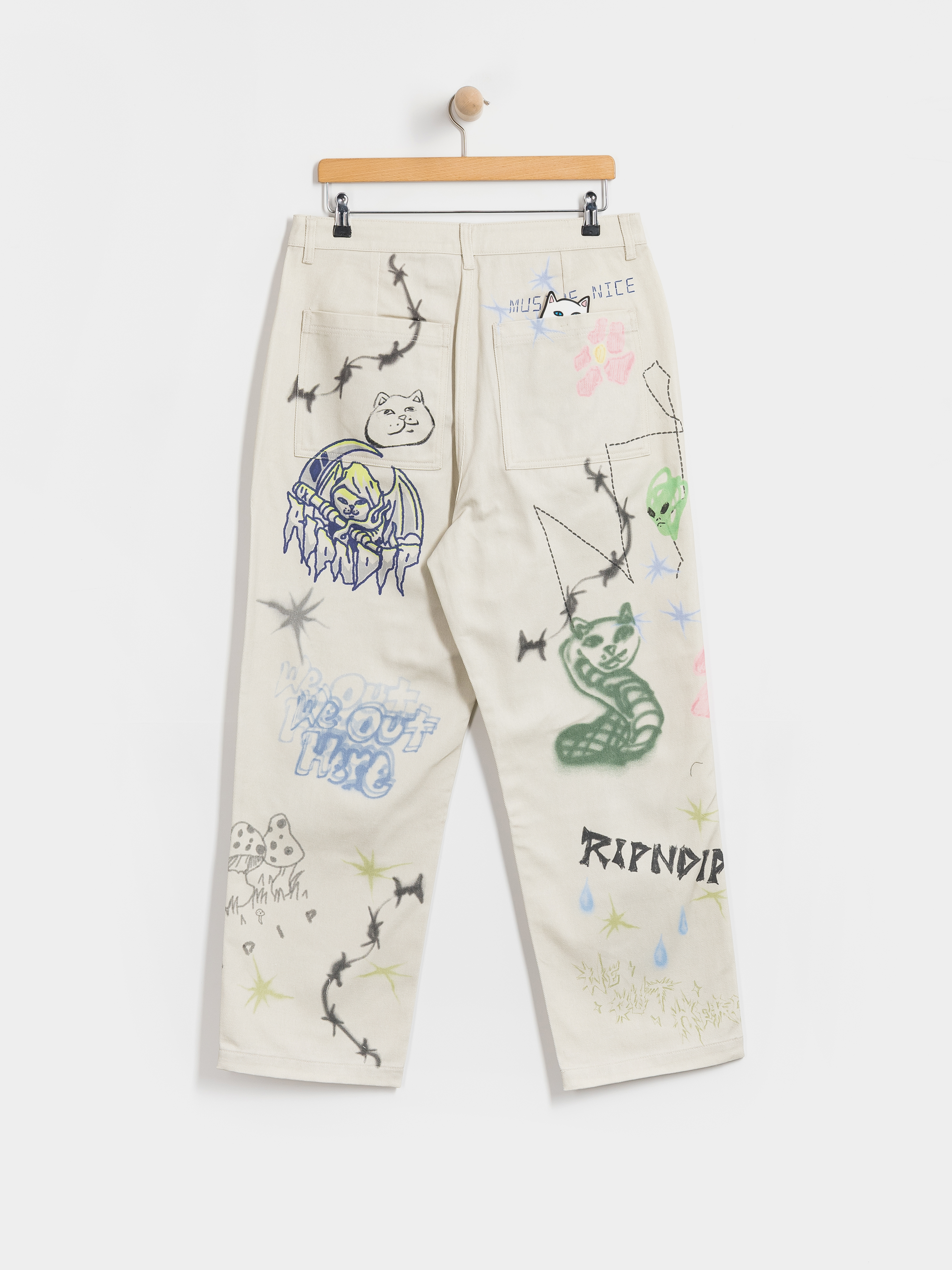 RipNDip Hose Goosebumps Wide Fit (bone)