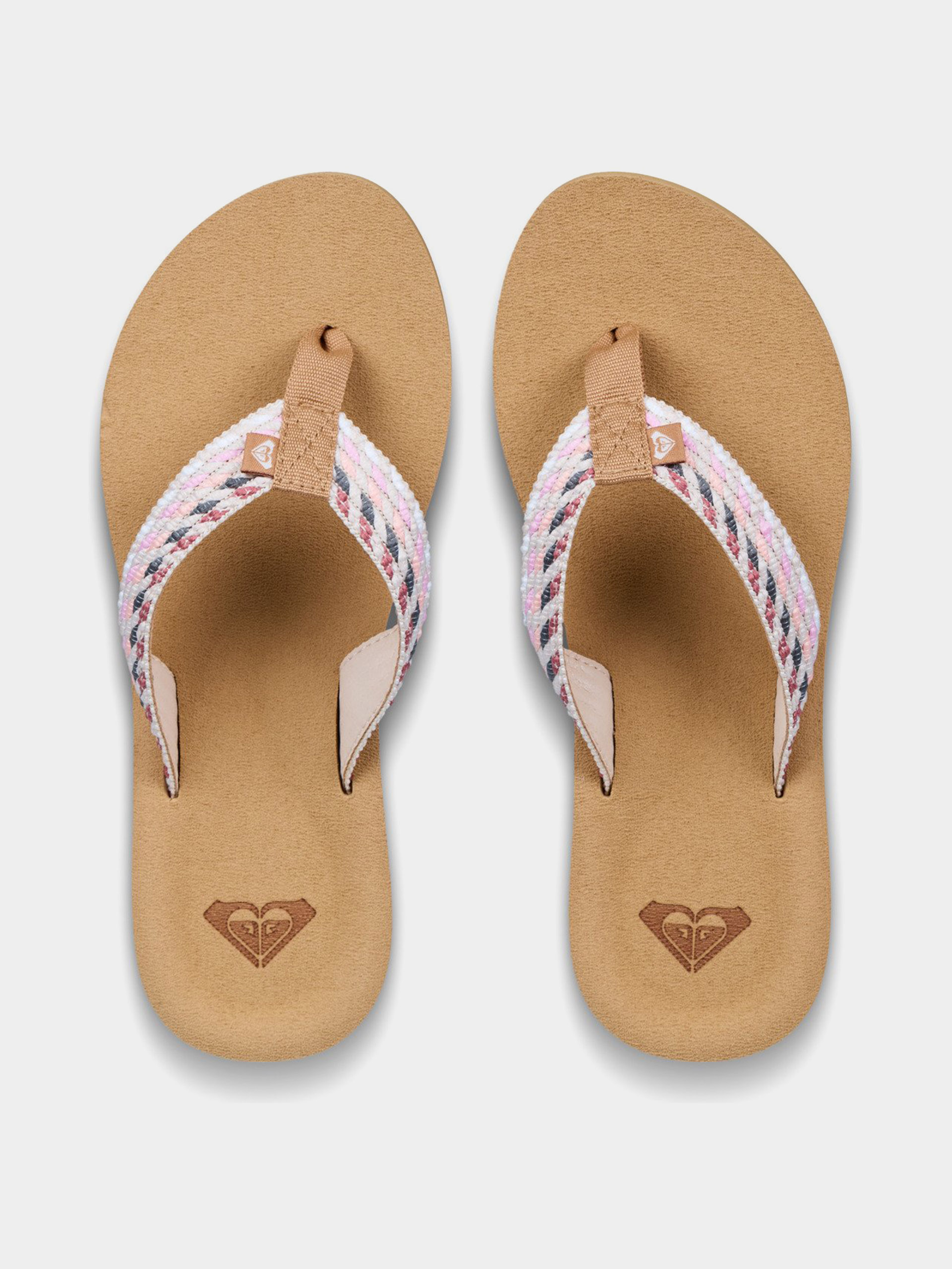Roxy Flip-flops Porto Rope Wmn (natural/crazy pink)