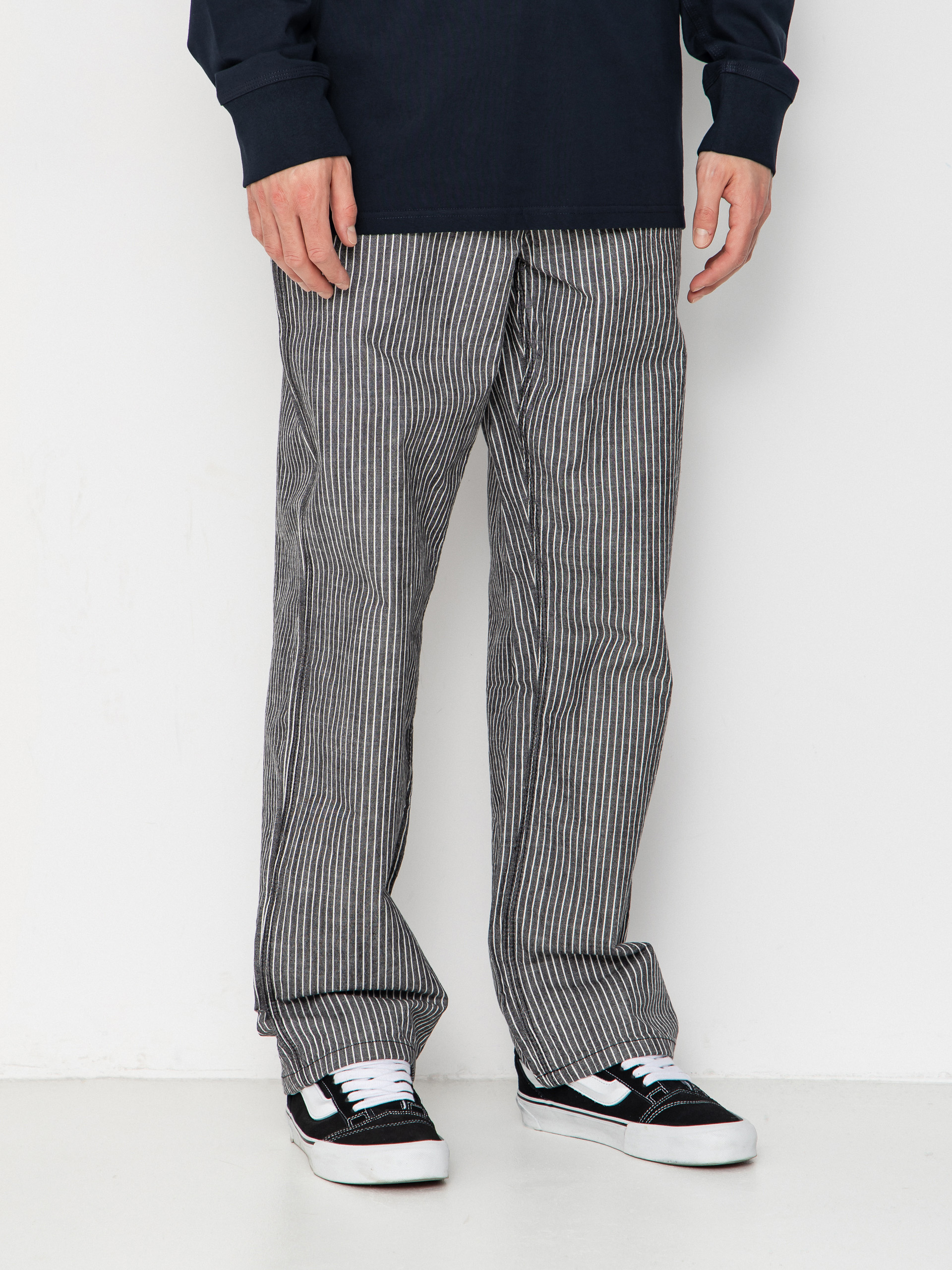 Vans Chore Loose Stripe Denim Hose (black/white)