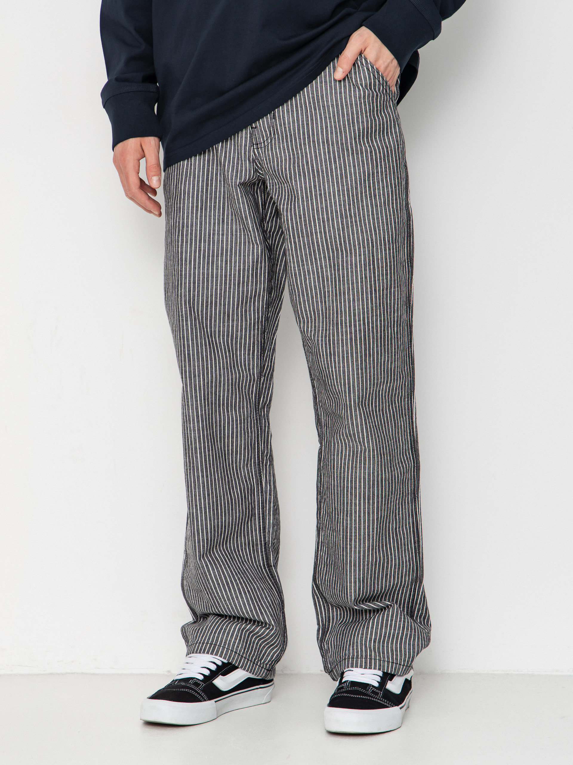 Vans Chore Loose Stripe Denim Hose (black/white)