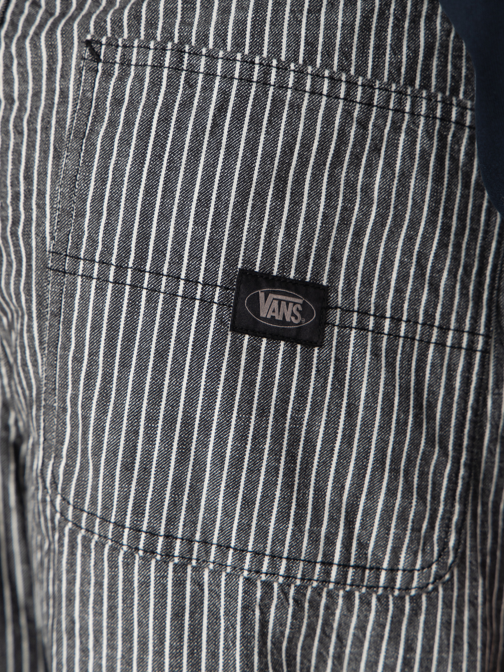 Vans Chore Loose Stripe Denim Hose (black/white)