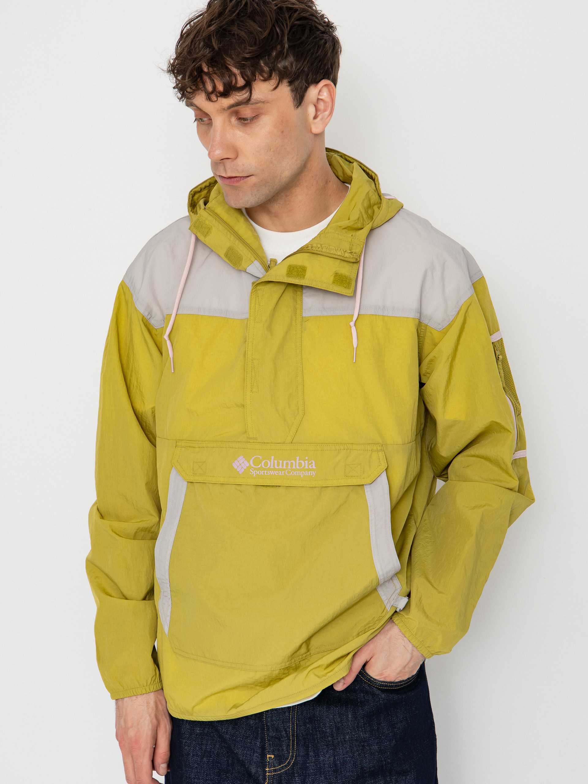 Columbia Challenger Windbreaker Anorak Jacket - yellow, grey 