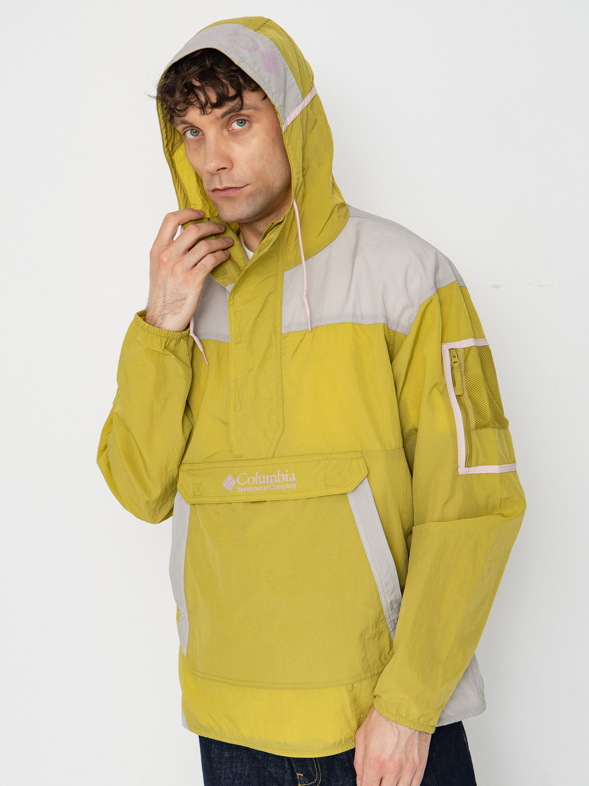 Columbia Challenger Windbreaker Anorak Jacket (peppercorn/flint grey)