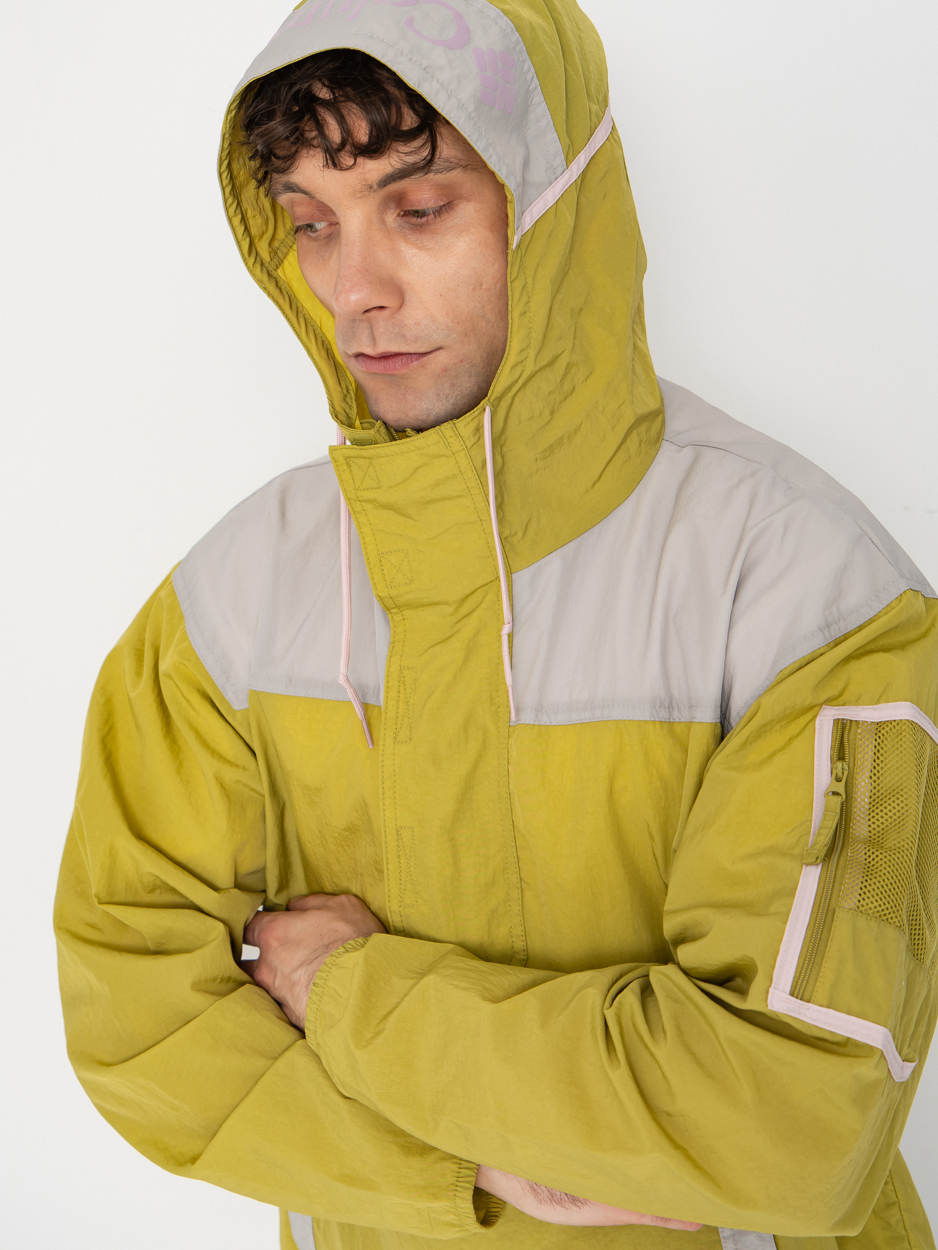Columbia Challenger Windbreaker Anorak Jacket (peppercorn/flint grey)