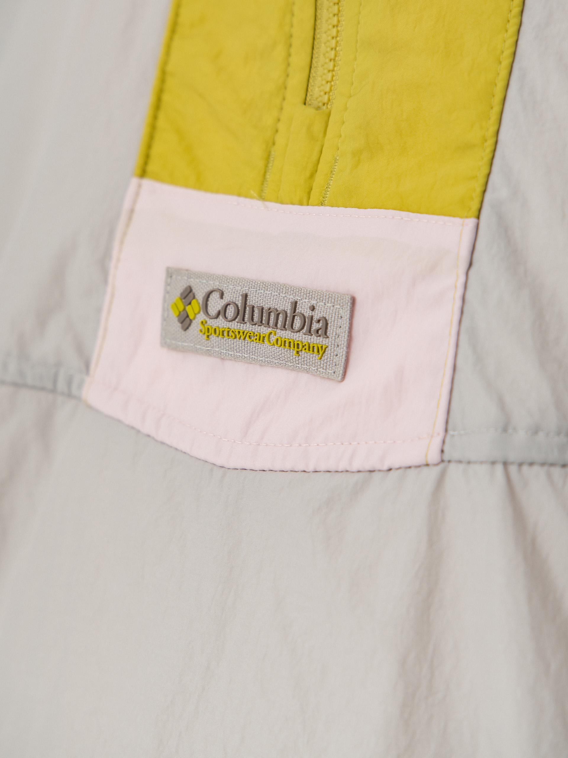 Columbia Riptide II Retro Windbreaker Anorak Jacket (flint grey/peppercorn/pink agate)