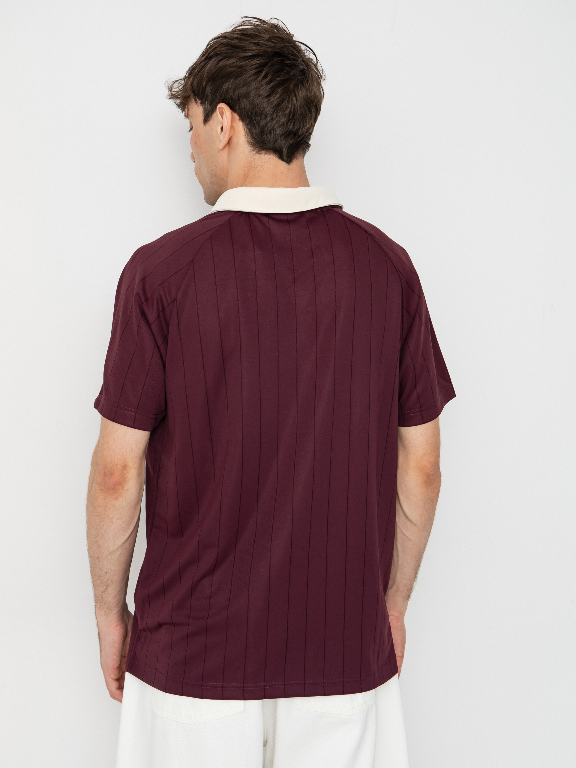 Karl Kani Heritage Emblem Shadow Pinstripe Soccer T-Shirt (red)