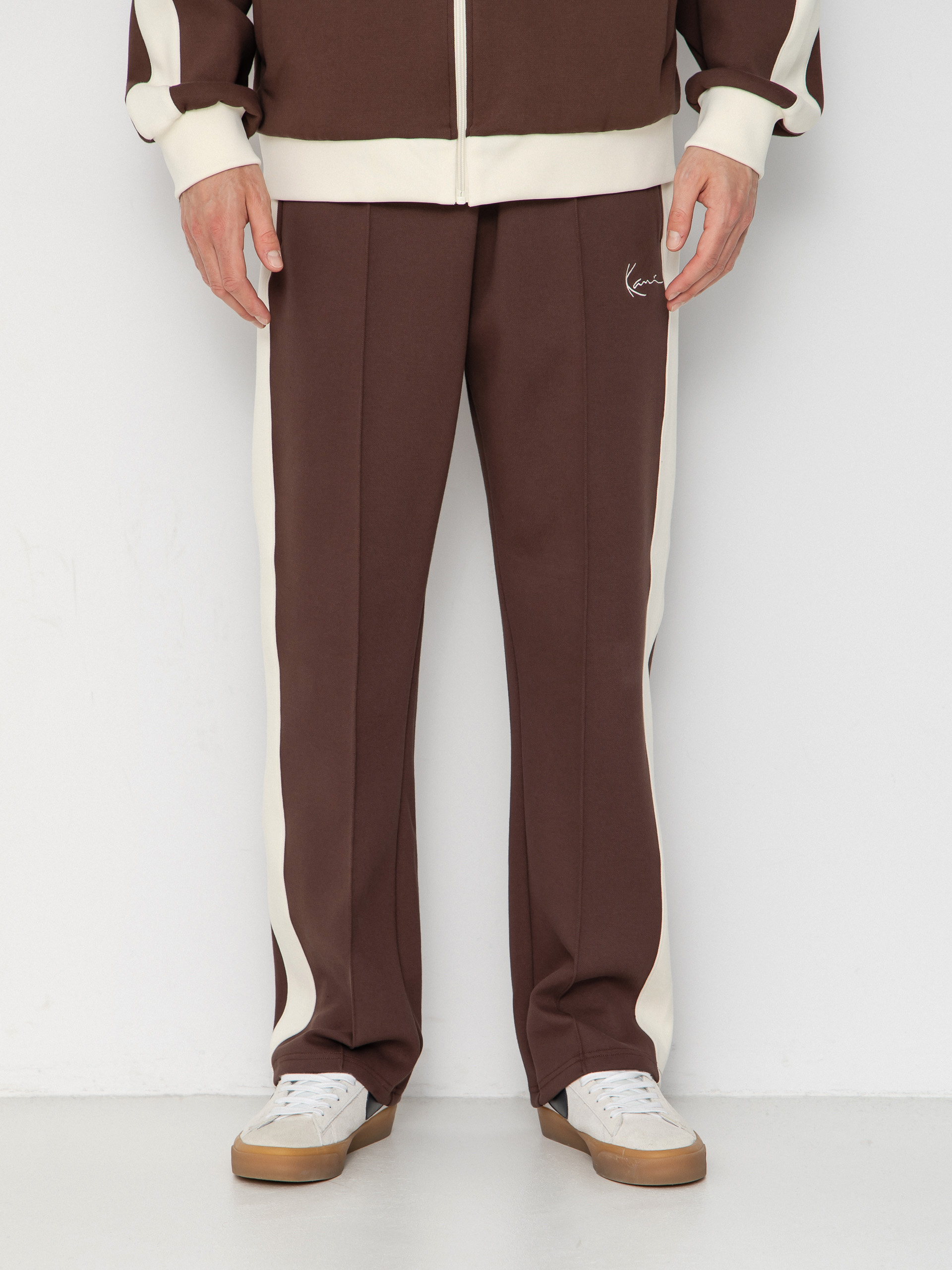 Karl Kani Signature Sidestripe Pique Pants (brown)