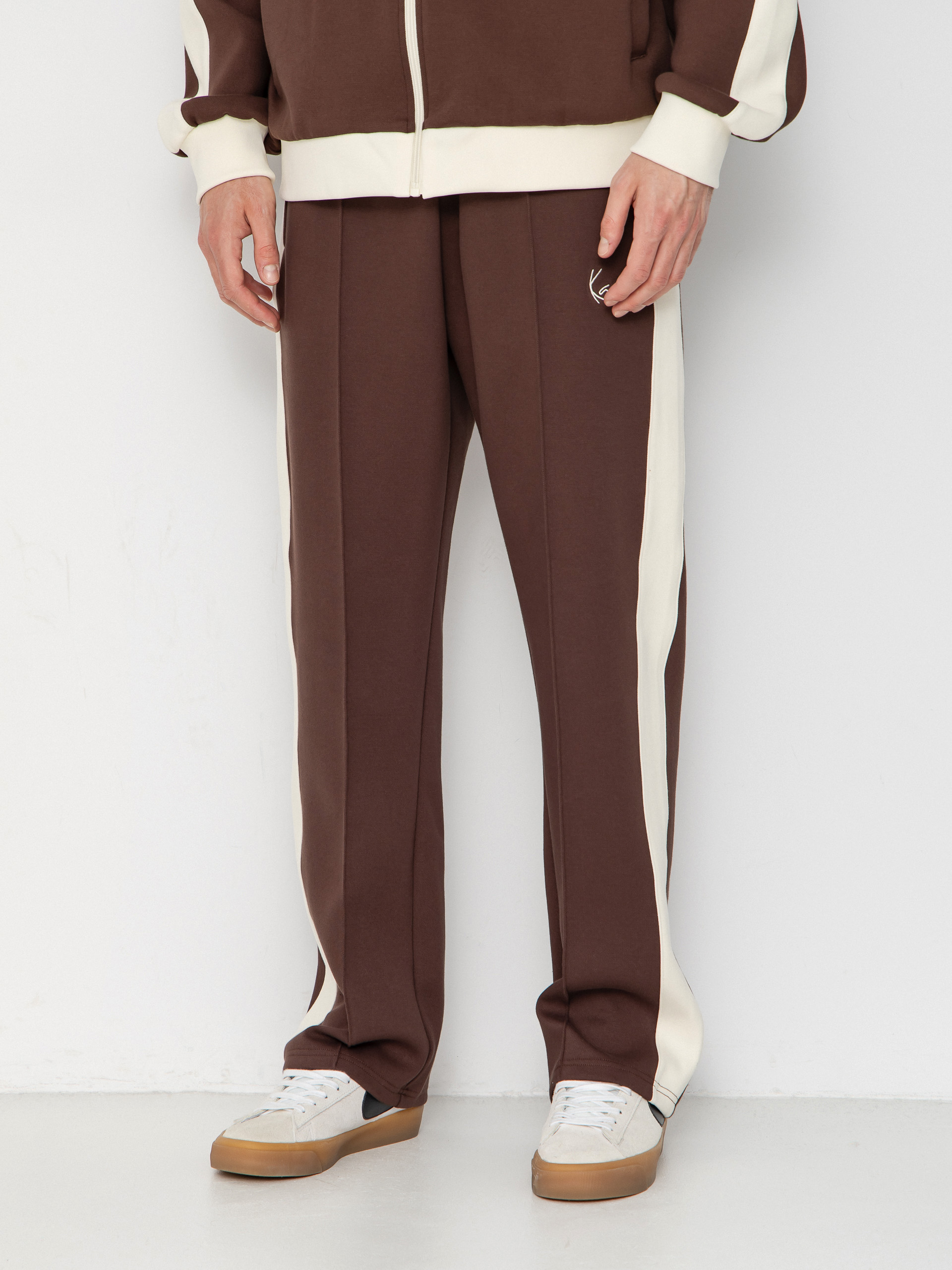 Karl Kani Signature Sidestripe Pique Hose (brown)