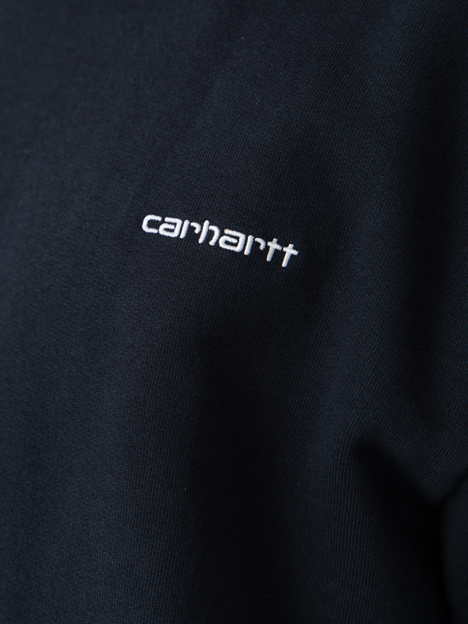 Carhartt WIP Script Embroidery Sweatshirt (deep night/white)