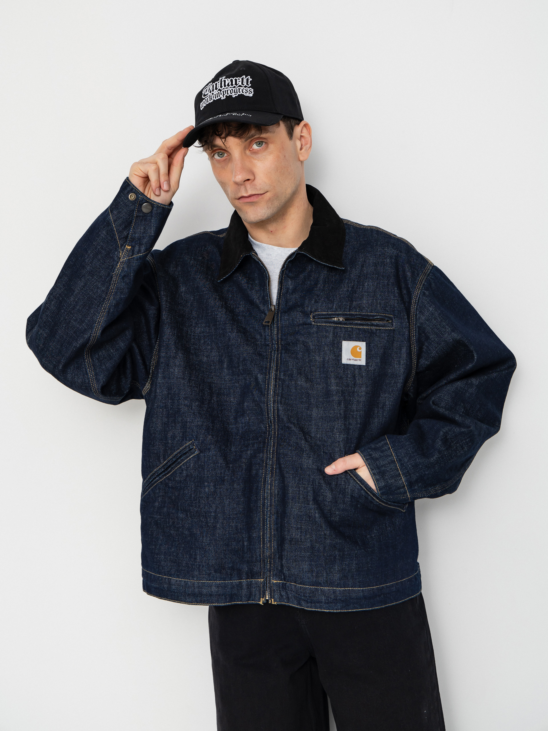 Carhartt WIP OG Detroit Jacke (blue/black)