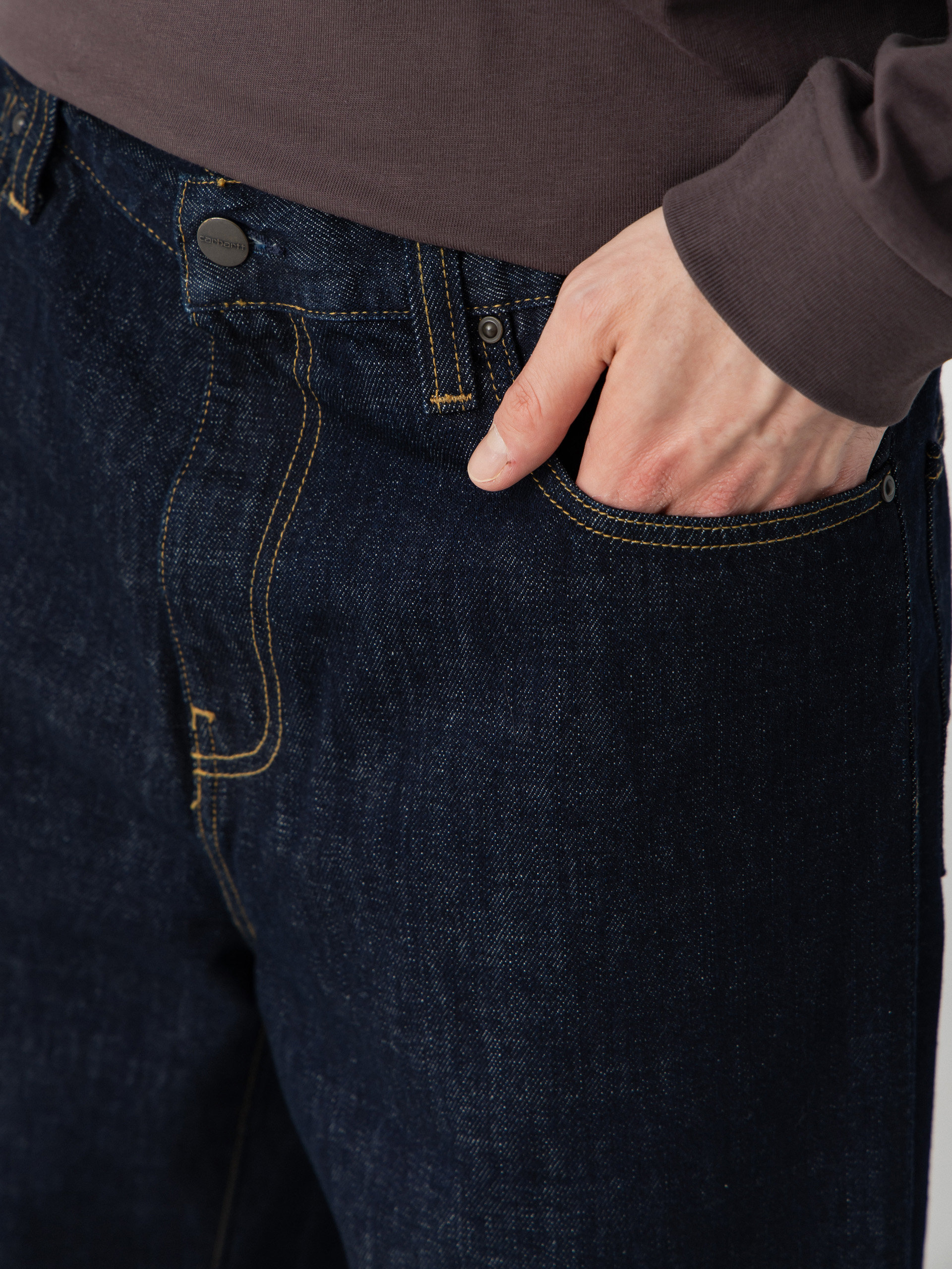 Carhartt WIP Aaron Pants (blue rinsed)