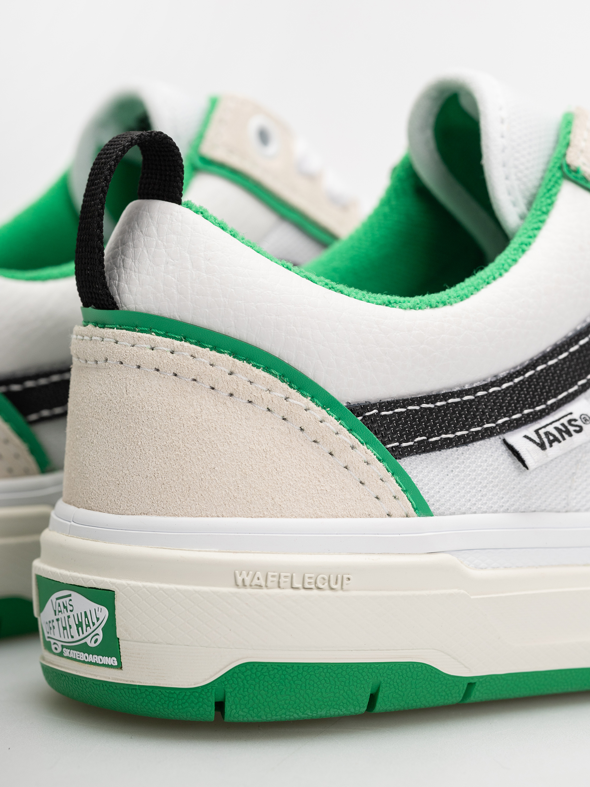Vans Schuhe Skate Old Skool Wafflecup (white/green)
