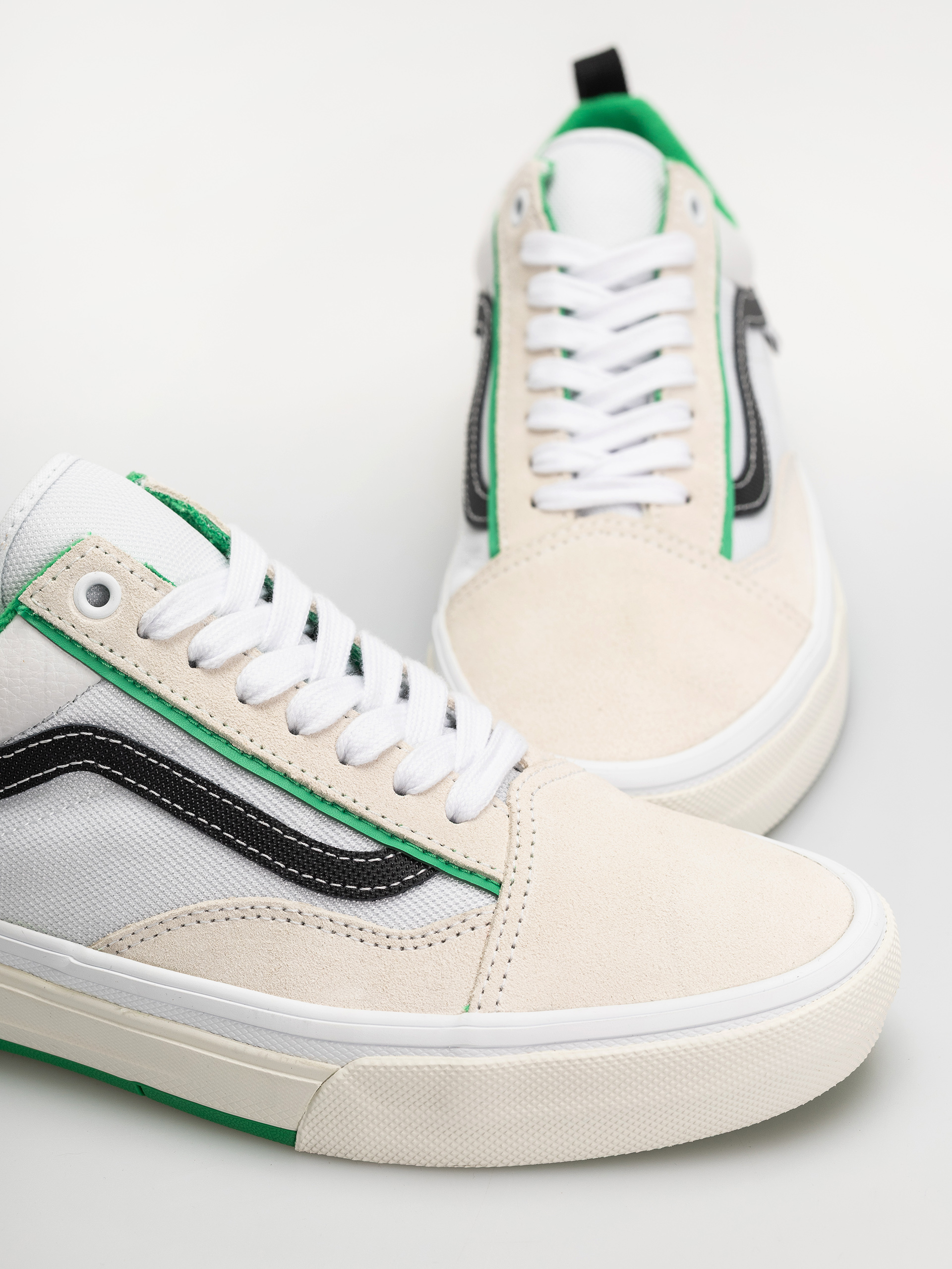 Vans Schuhe Skate Old Skool Wafflecup (white/green)