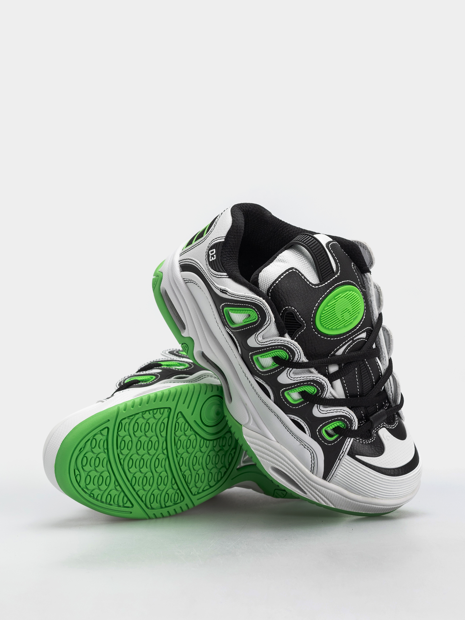 Osiris Shoes D3 2001 (white/black/green)
