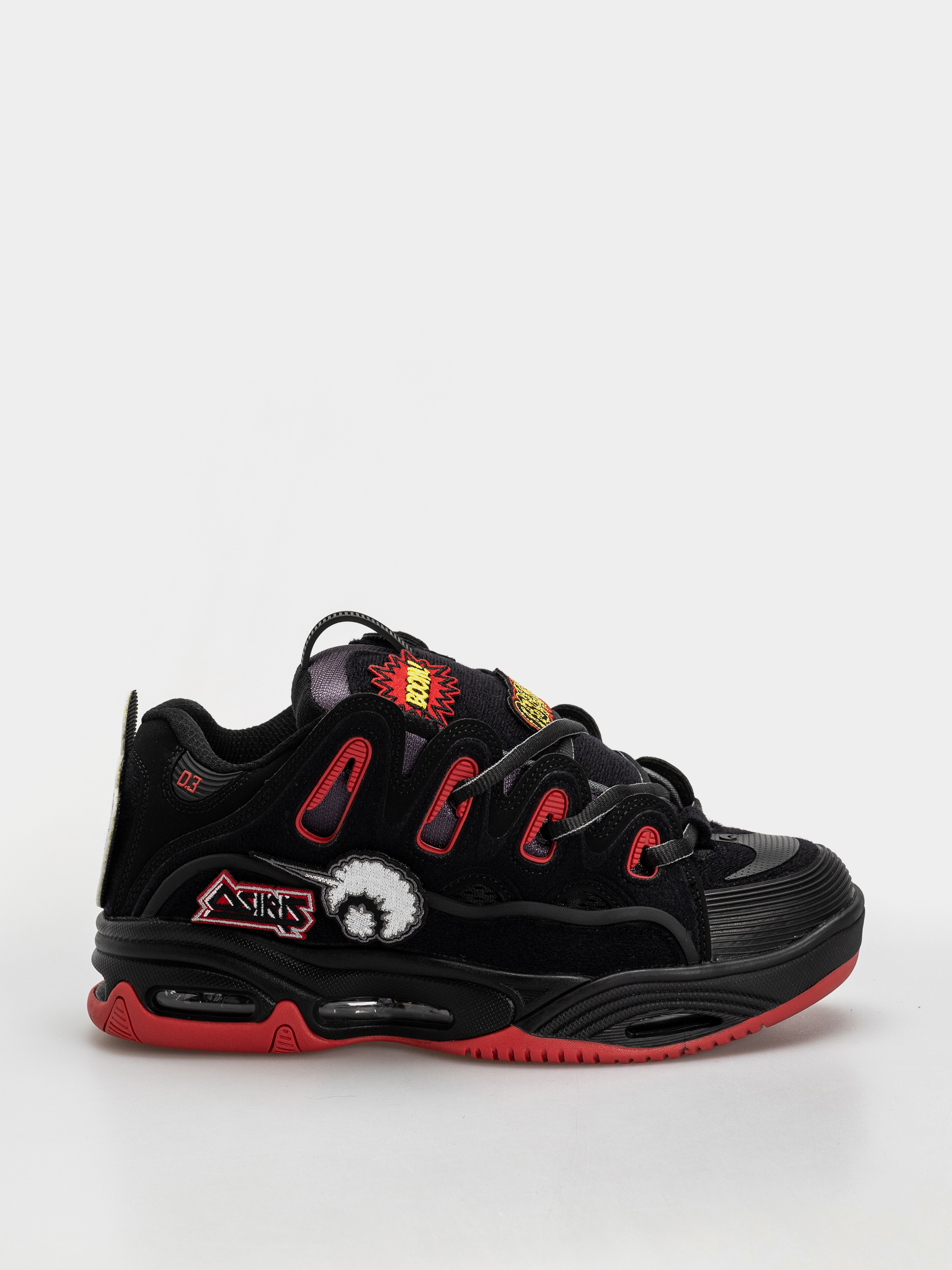 Osiris Schuhe D3 2001 (black/red/velcro)