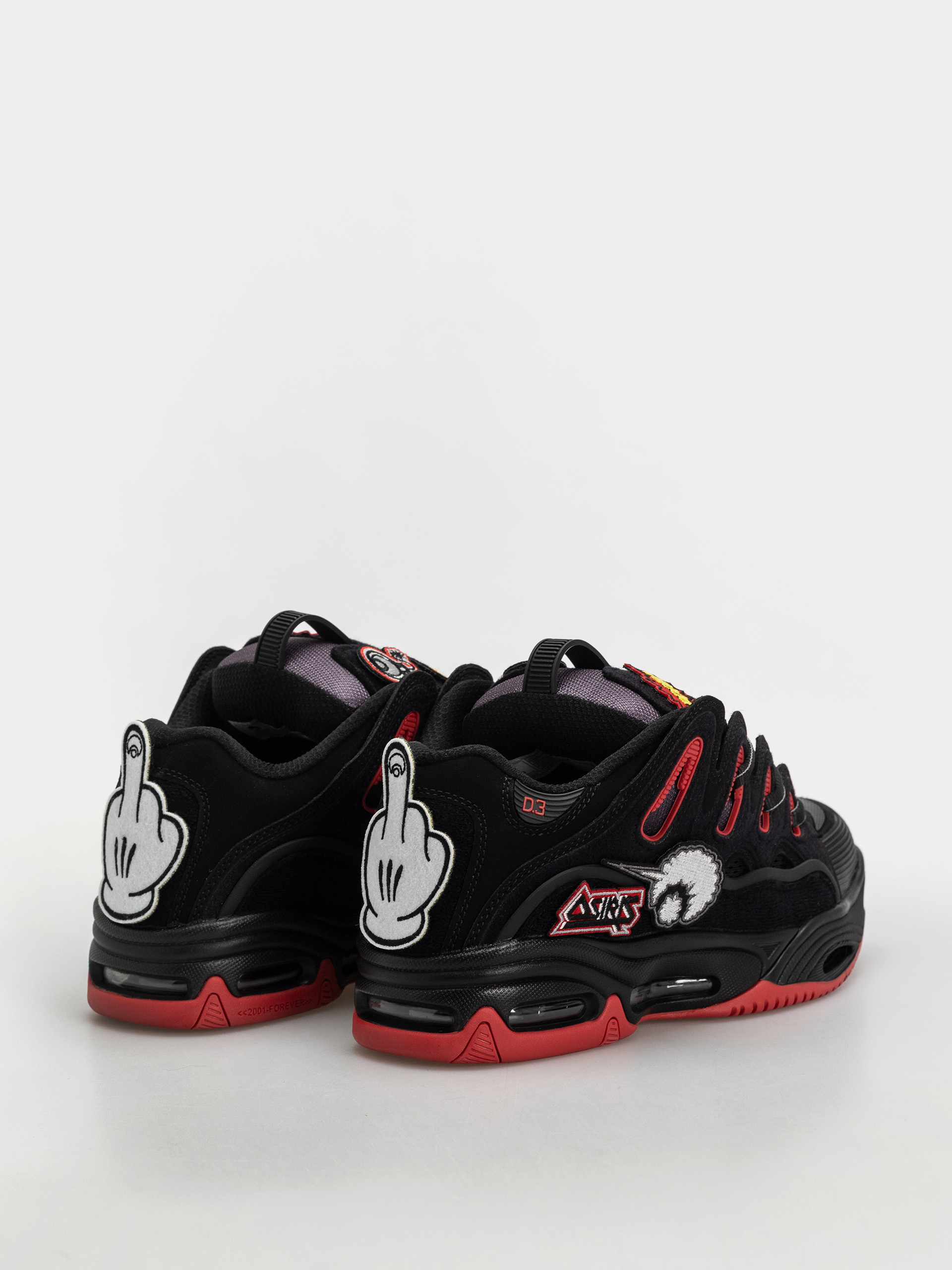 Osiris Schuhe D3 2001 (black/red/velcro)