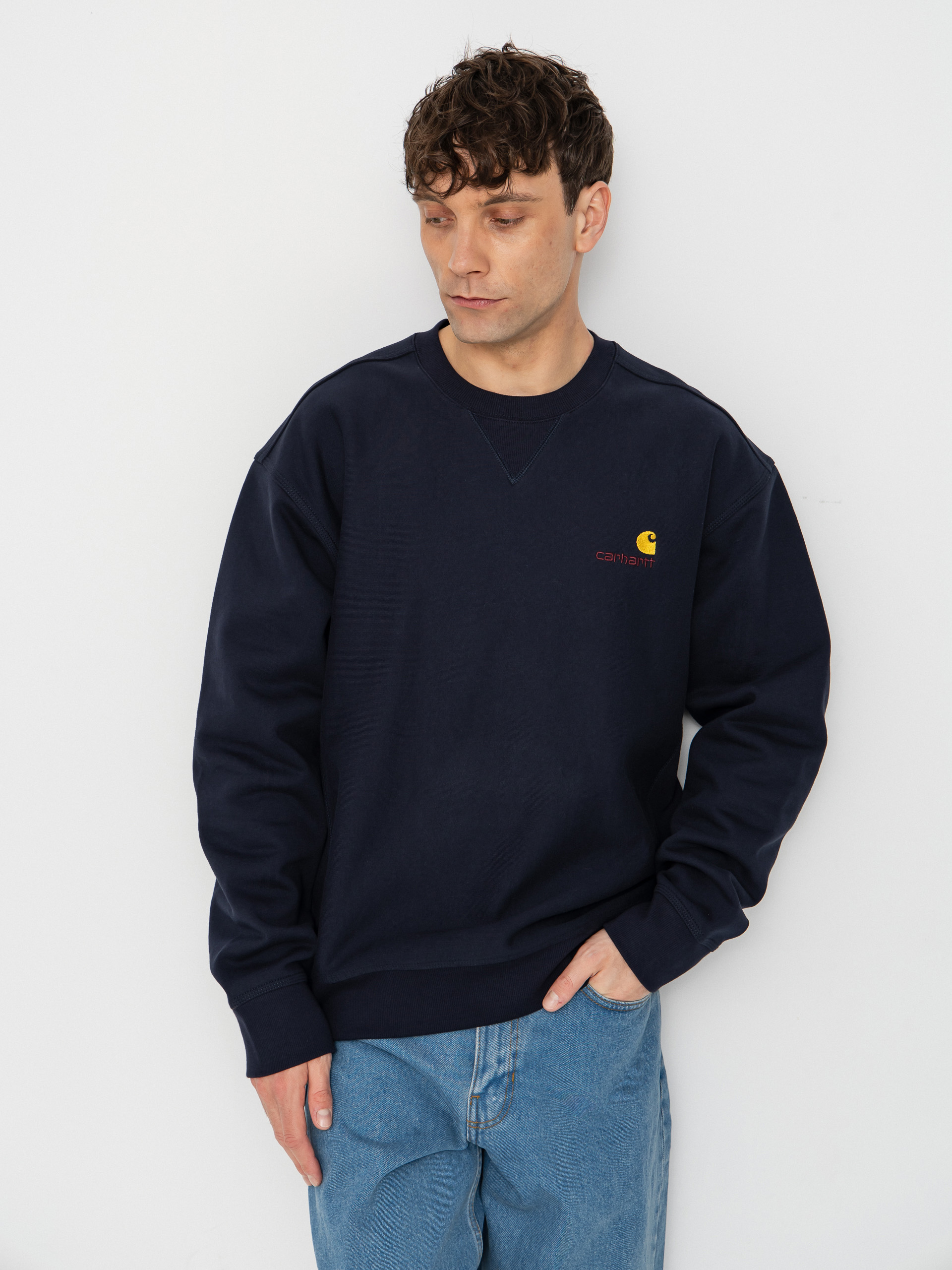 Carhartt WIP Sweatshirt American Script (deep night)