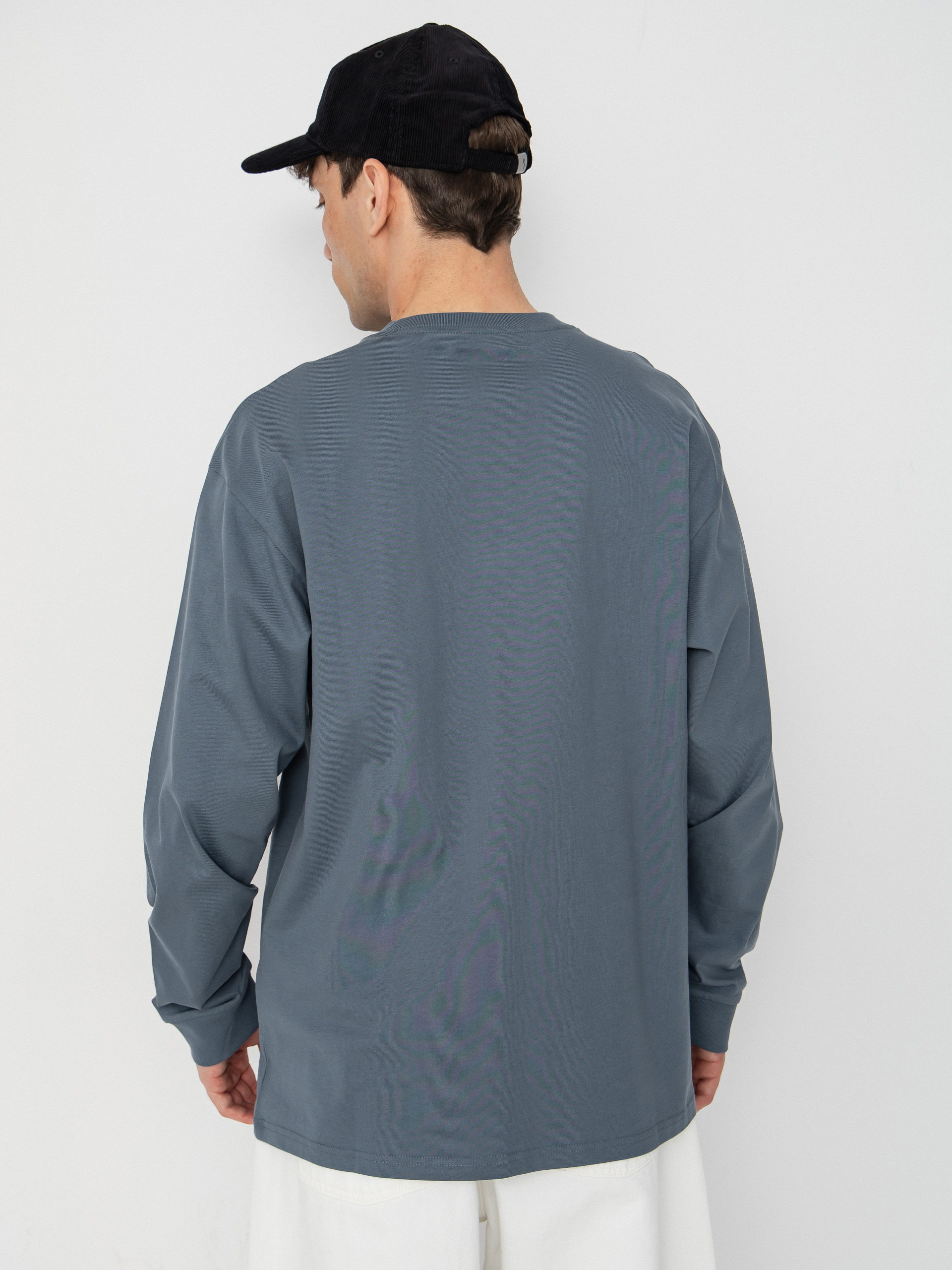 Carhartt WIP Longsleeve Chase (cozy blue/gold)