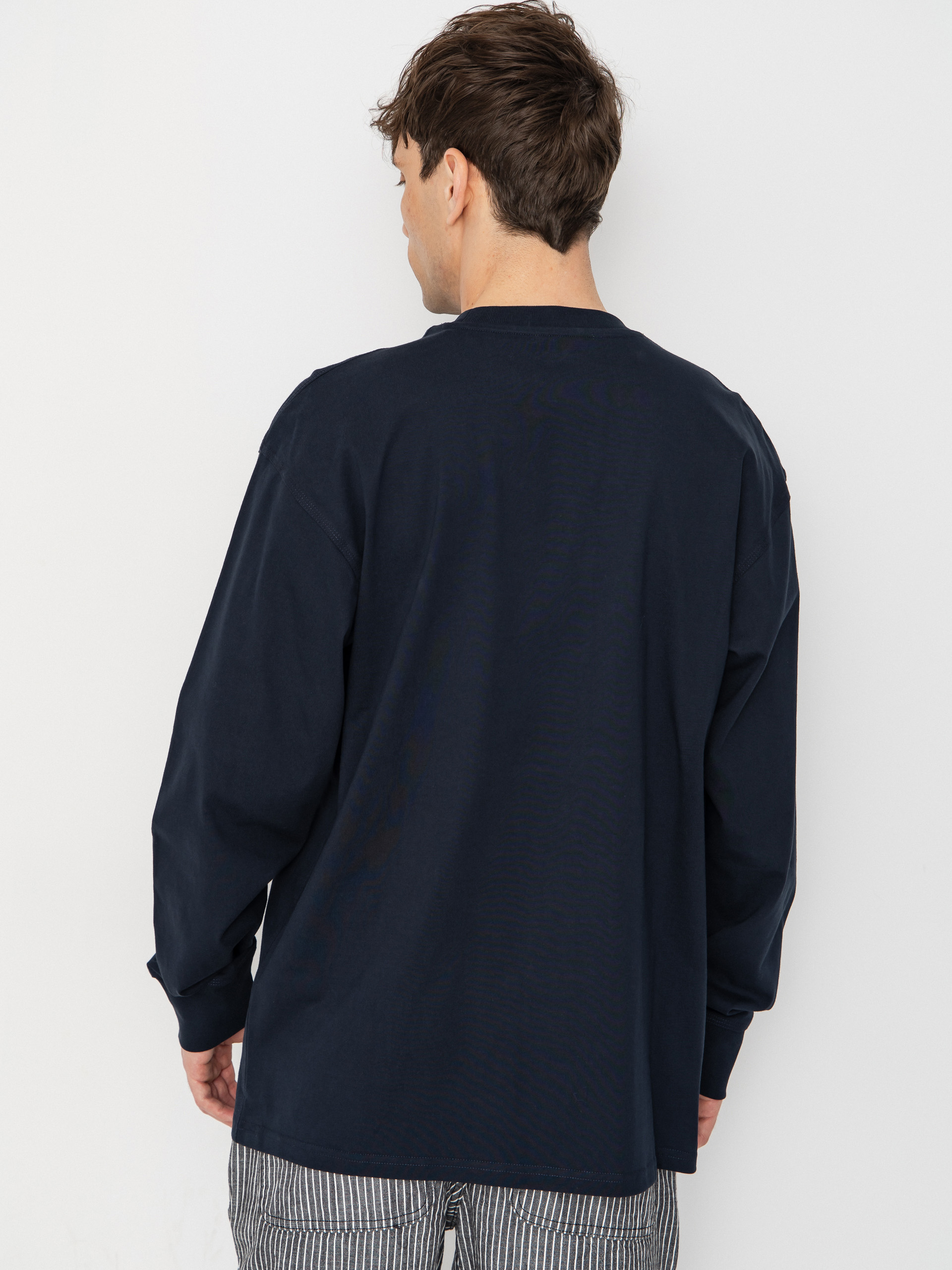 Carhartt WIP Longsleeve American Script (deep night)