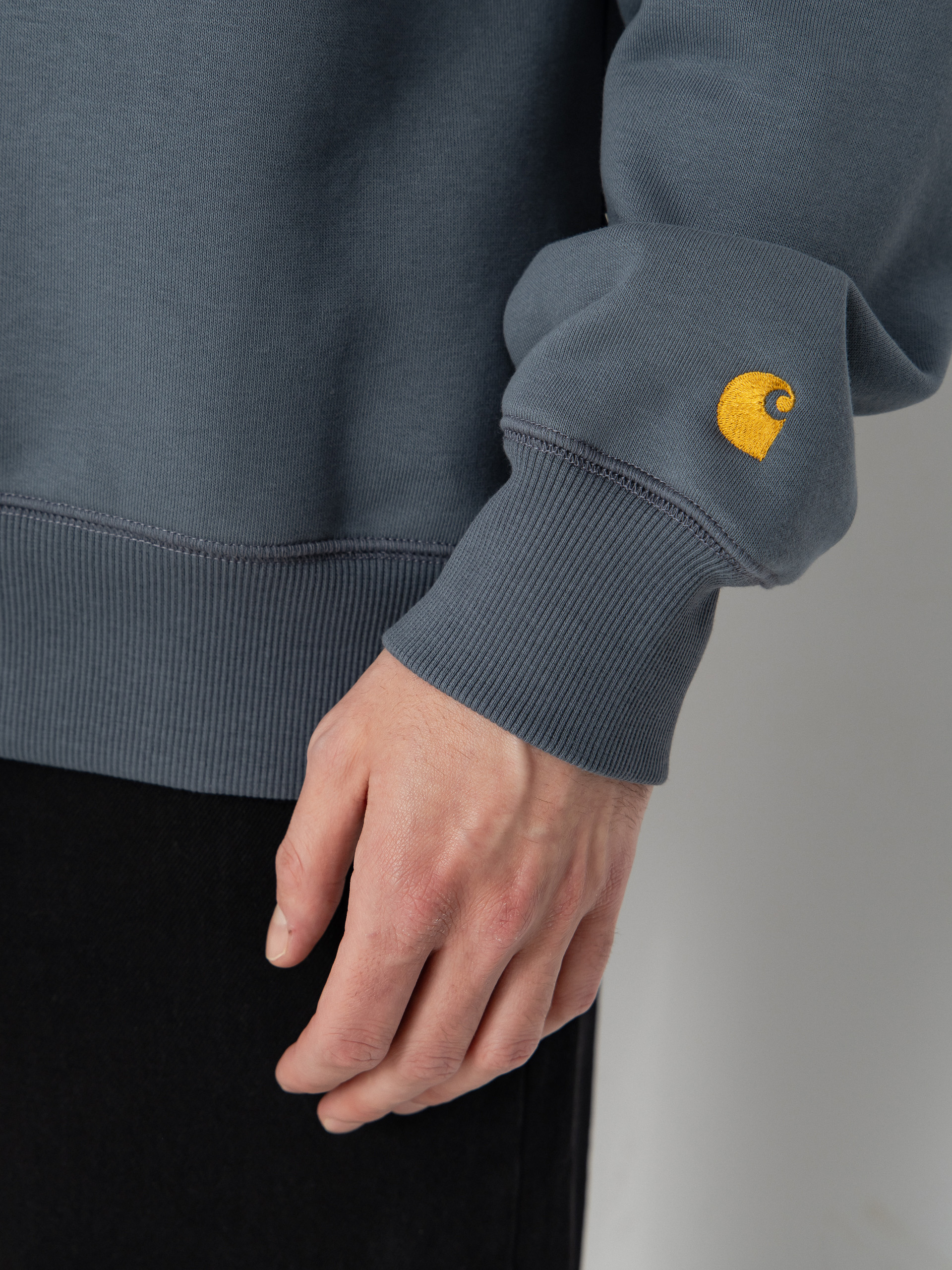 Carhartt WIP Sweatshirt Chase (cozy blue/gold)