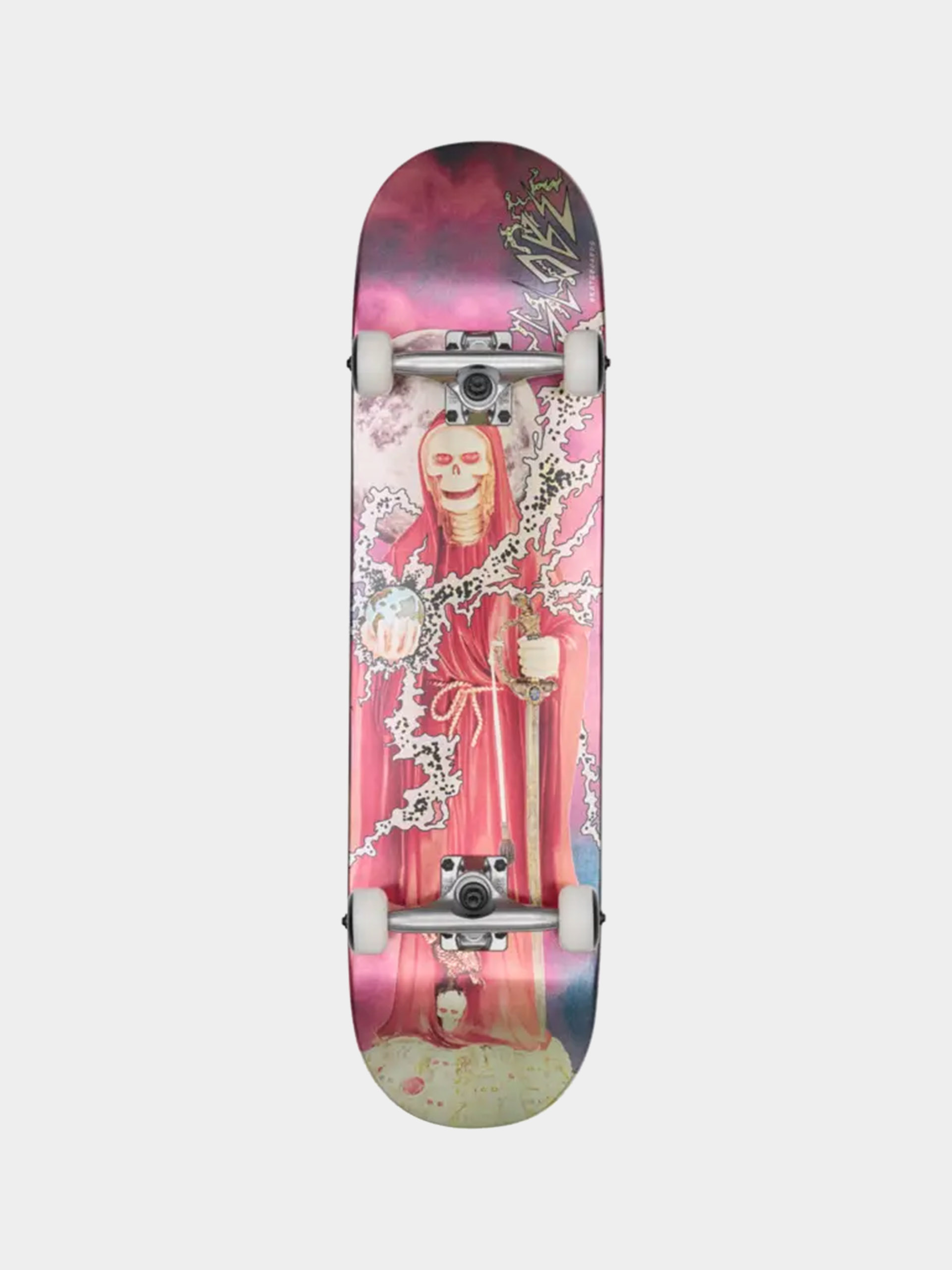 Globe Skateboard G1 Downtown Doom (silver/red)