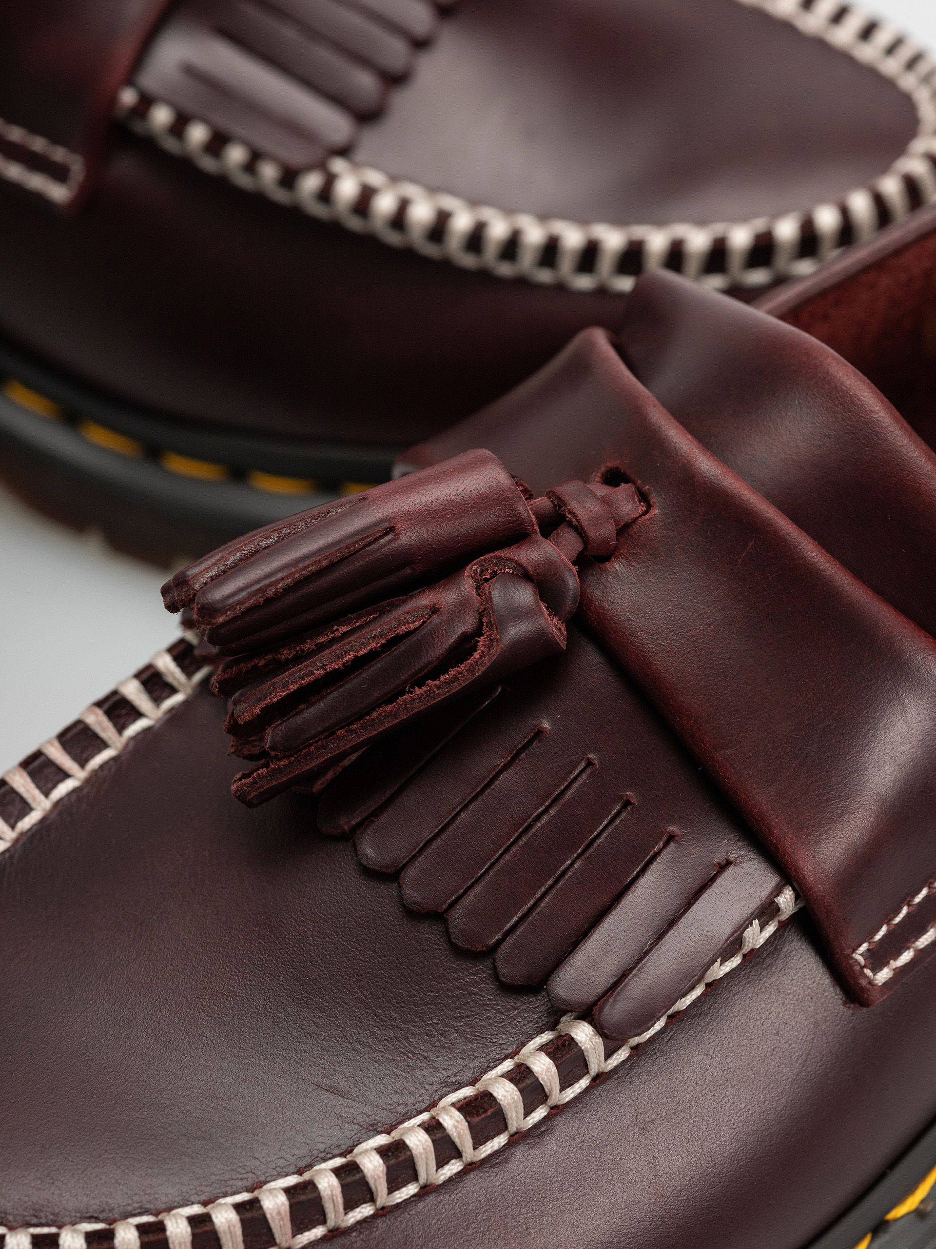 Dr. Martens Shoes Adrian Ben Tassel Loafer (cherry red orleans)