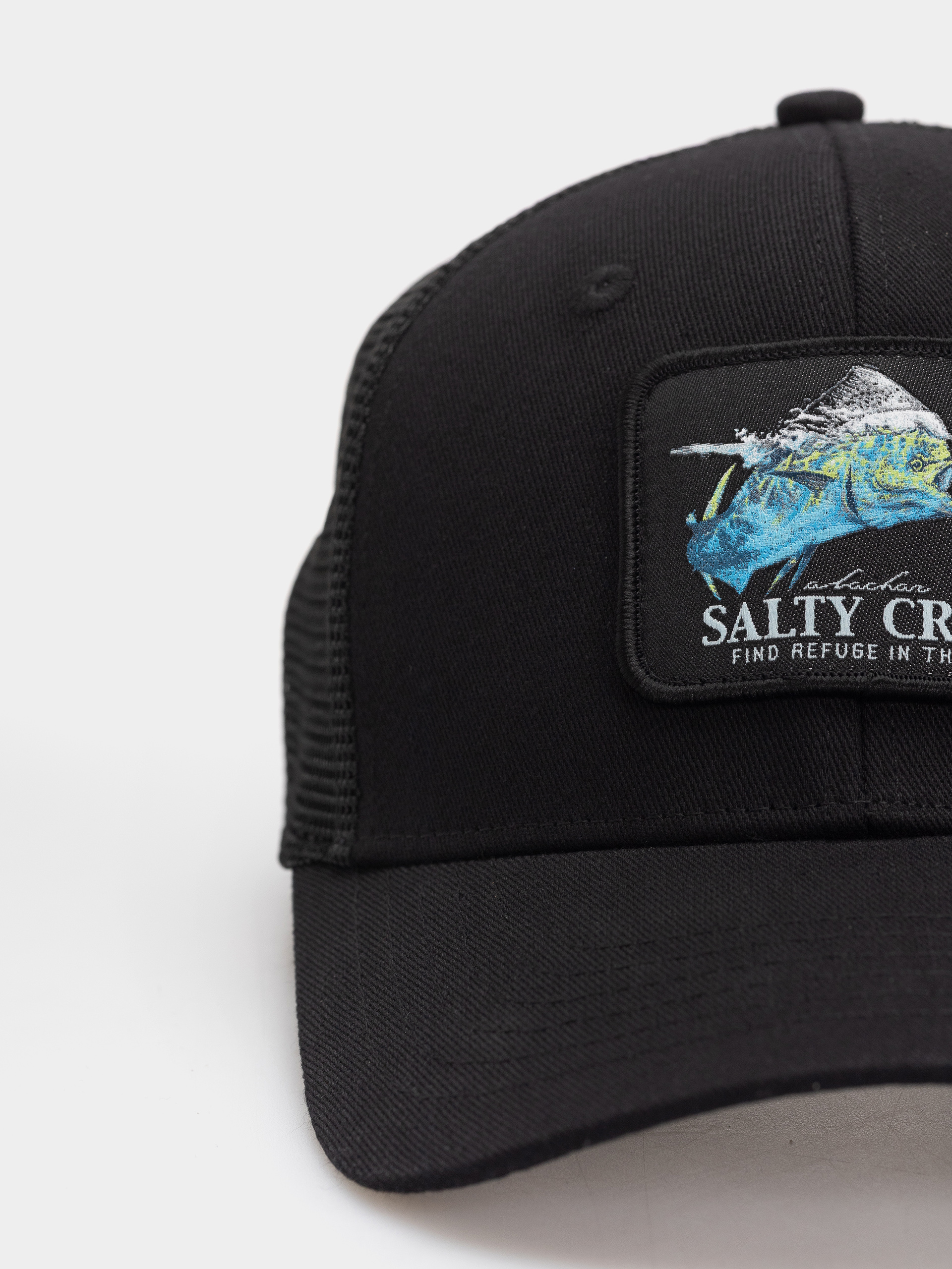 Salty Crew Cap Mahi Surface Trucker (black)