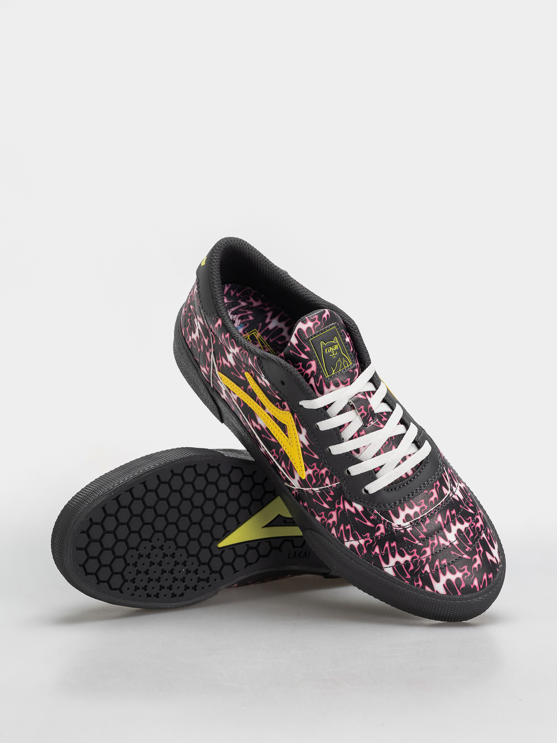 Lakai Shoes Cambridge Lakai X Rip'N'Dip - black, pink (pink flame)