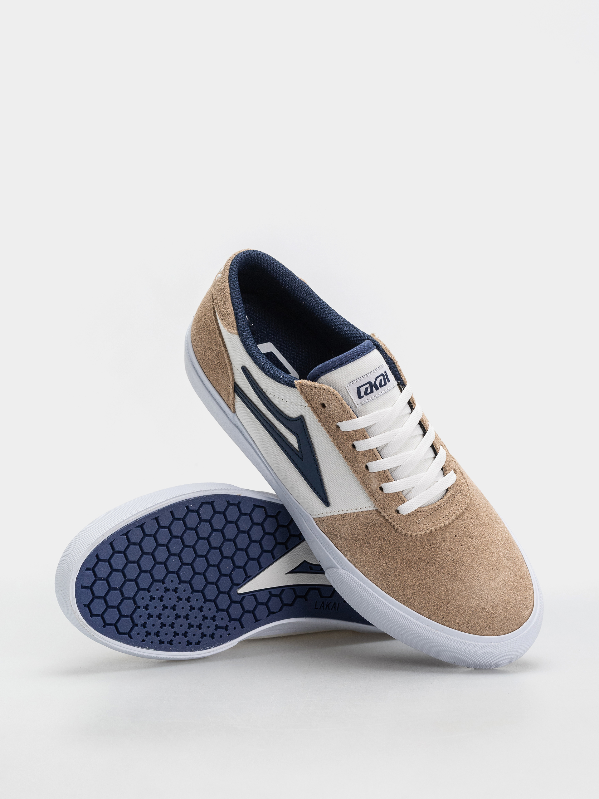 Lakai Schuhe Manchester (white/tan/navy)