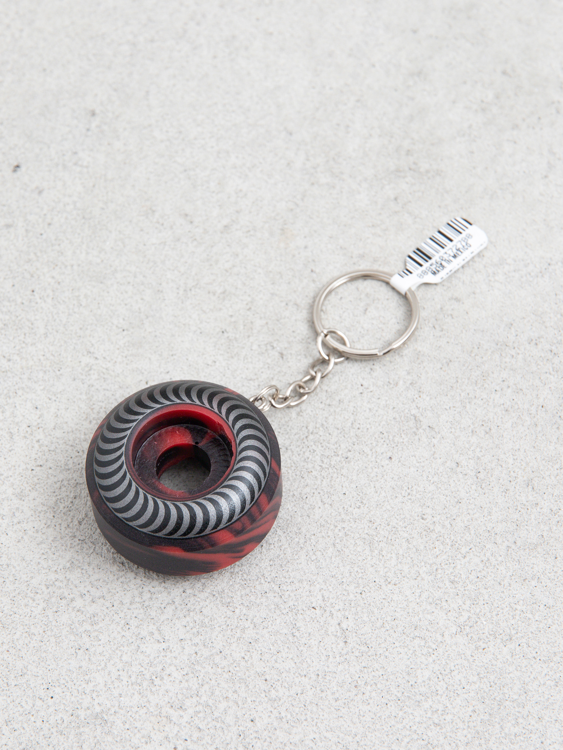 Spitfire Wheel Keychain Keychain (red swirl)