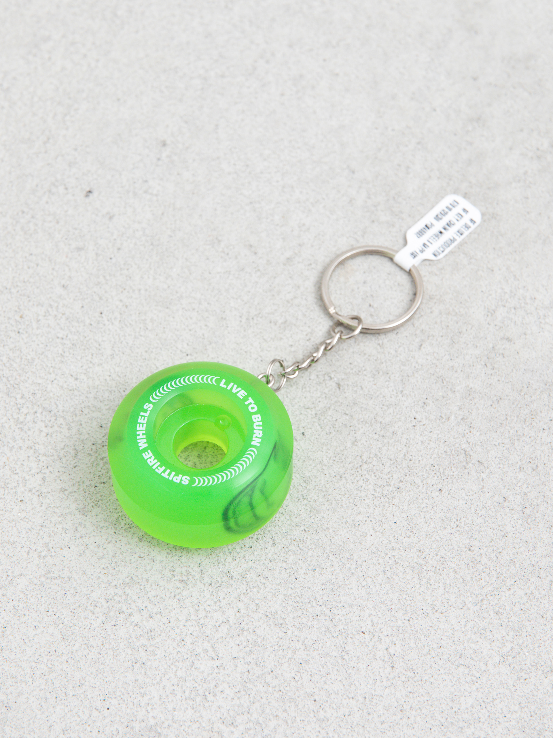 Spitfire Wheel Keychain Keychain (transparent green)