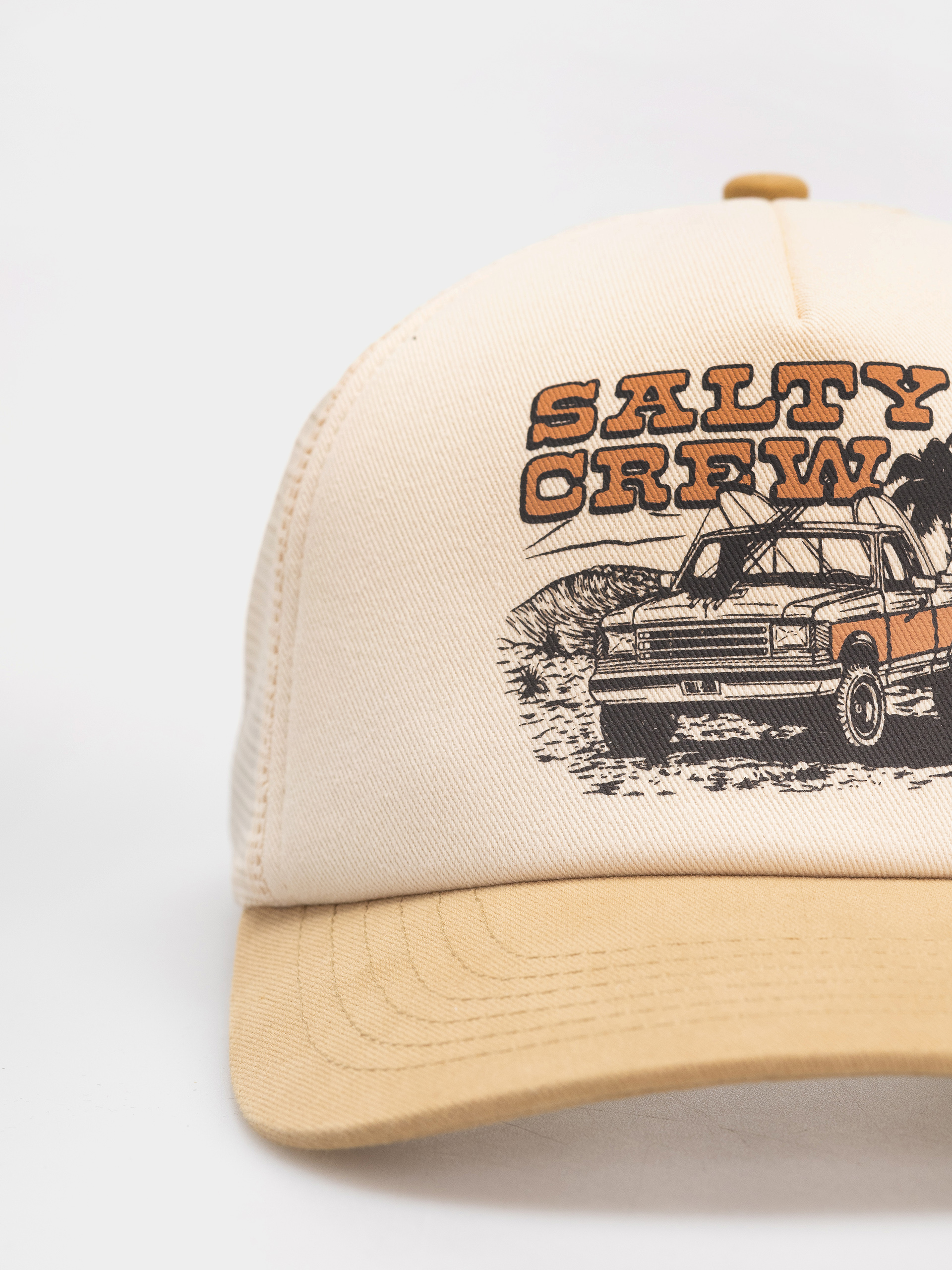 Salty Crew Good Times Trucker Cap (off white/khaki)