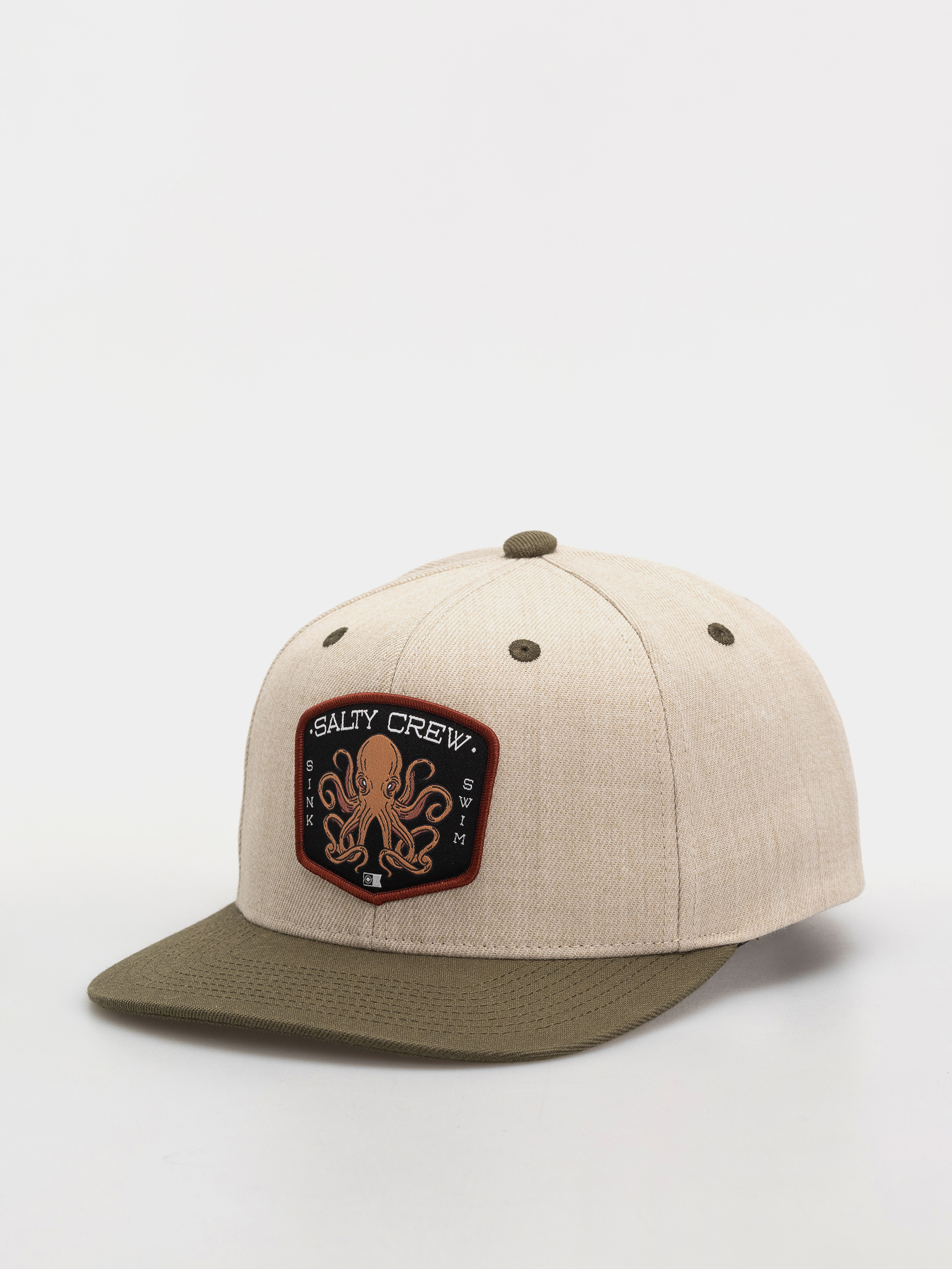 Salty Crew Cap Tako Club Snapback (natural/olive)