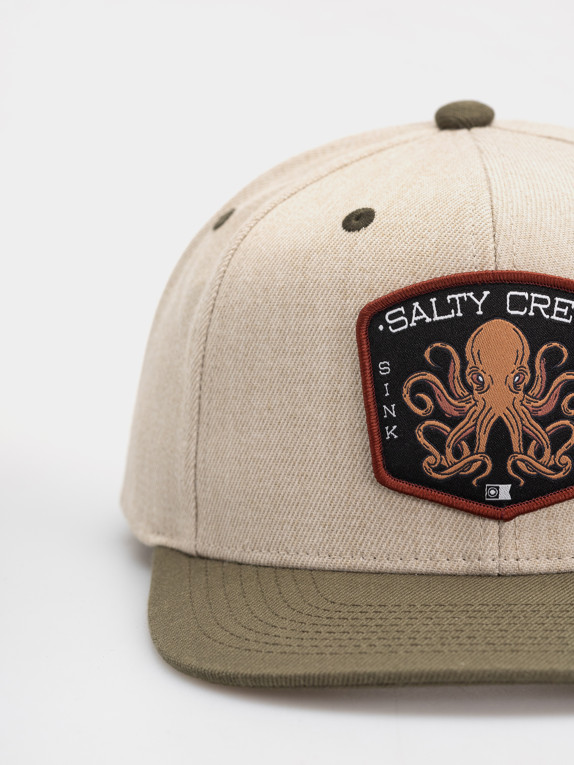 Salty Crew Cap Tako Club Snapback (natural/olive)