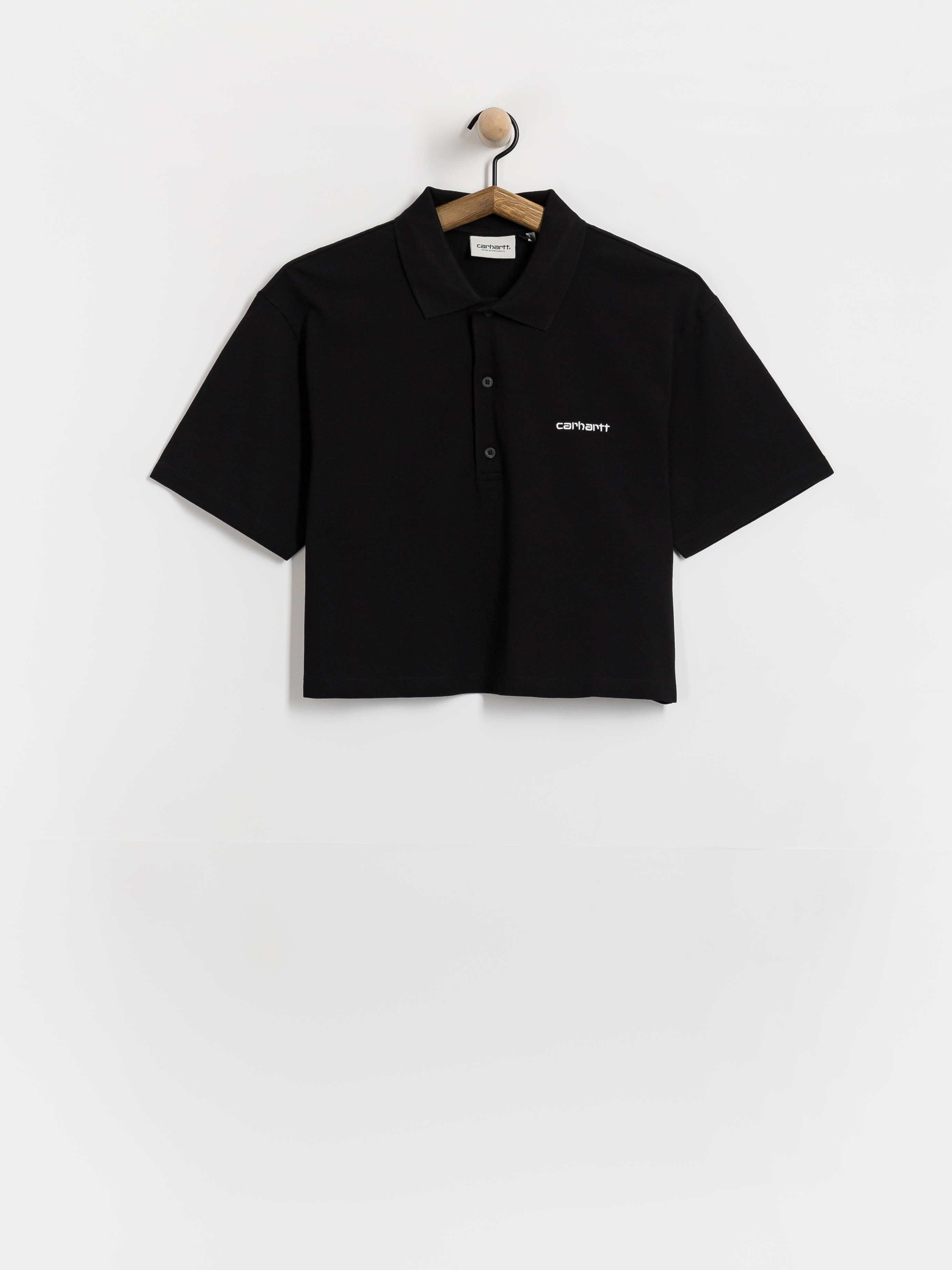 Carhartt WIP T-Shirt Script Polo Wmn (black/white)
