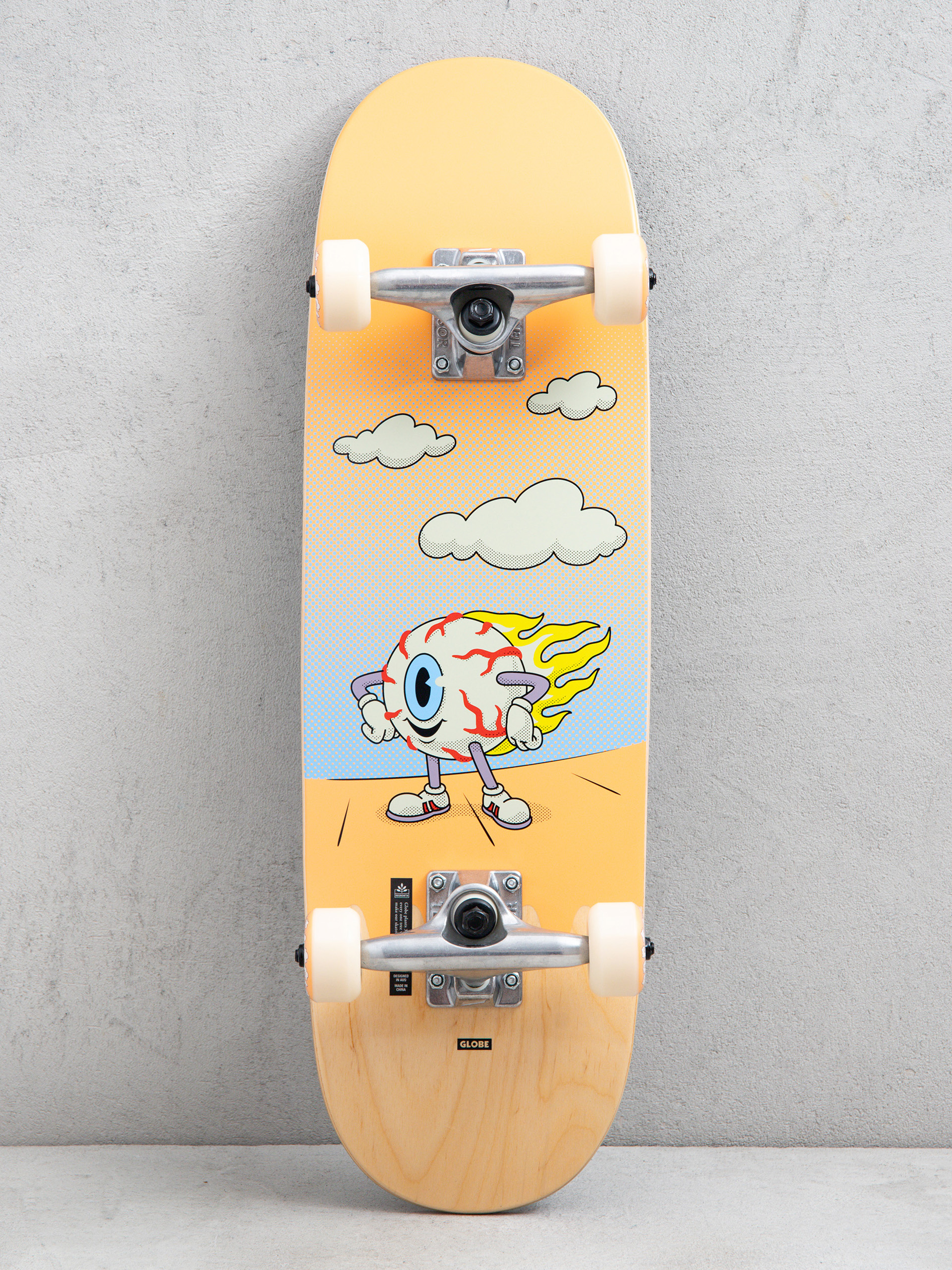 Globe G1 Argo Skateboard - brown (red maple/black)