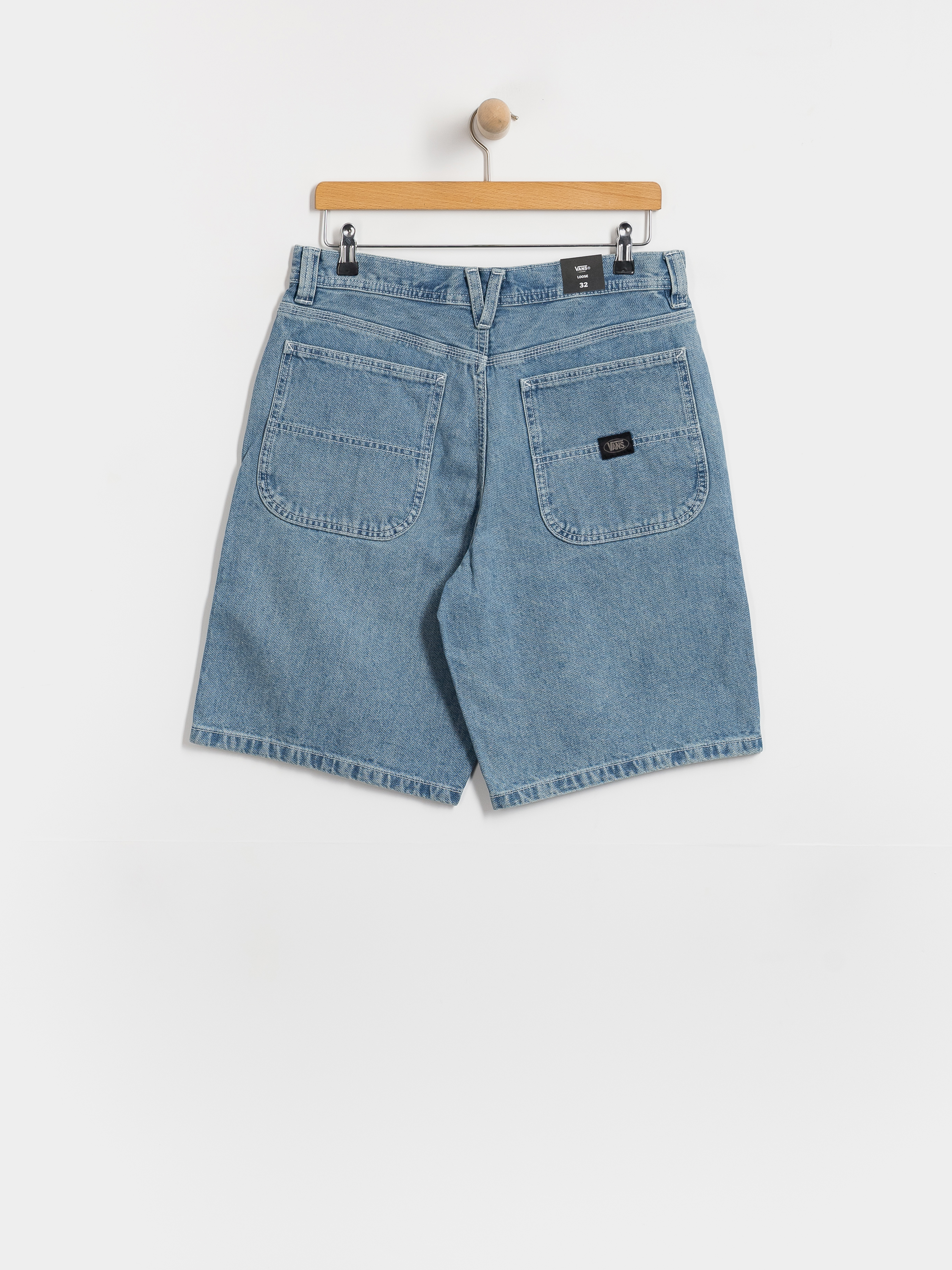 Vans Chore Loose Denim Shorts (stonewash/blue)