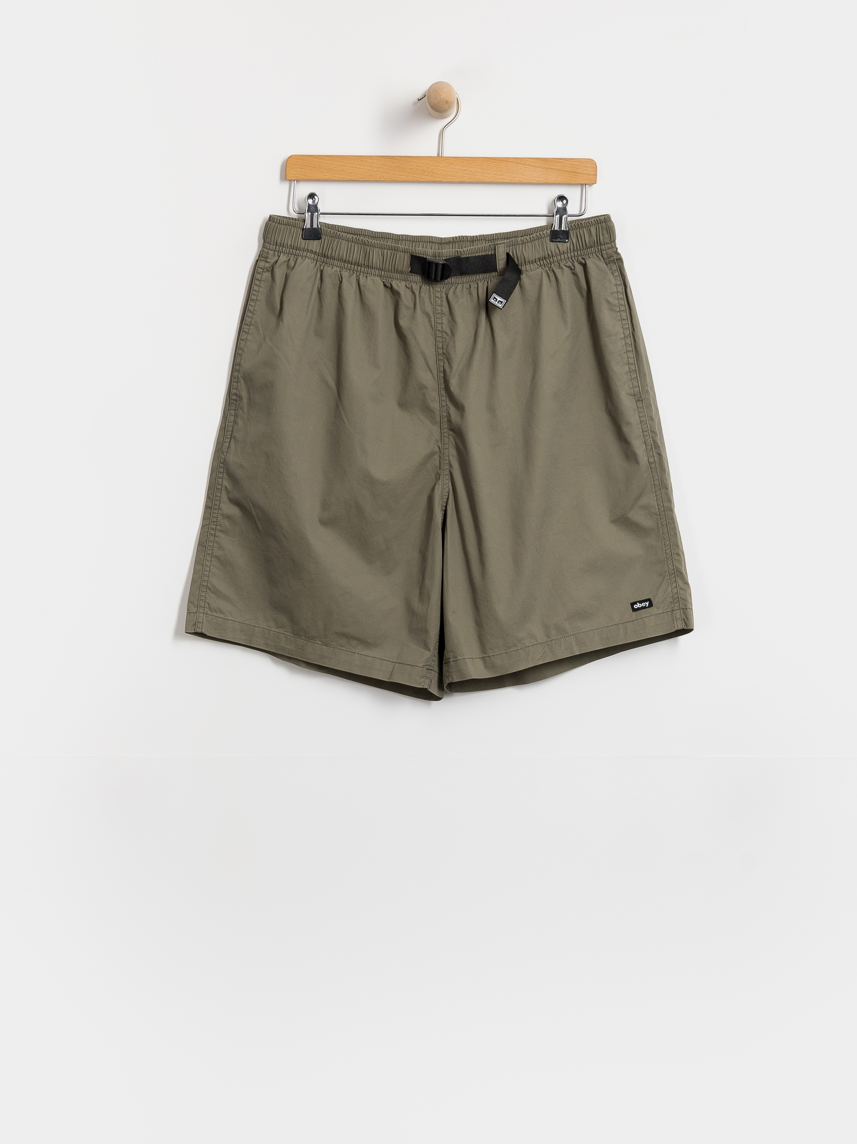 OBEY Easy Trail Shorts (smokey olive faded wash)