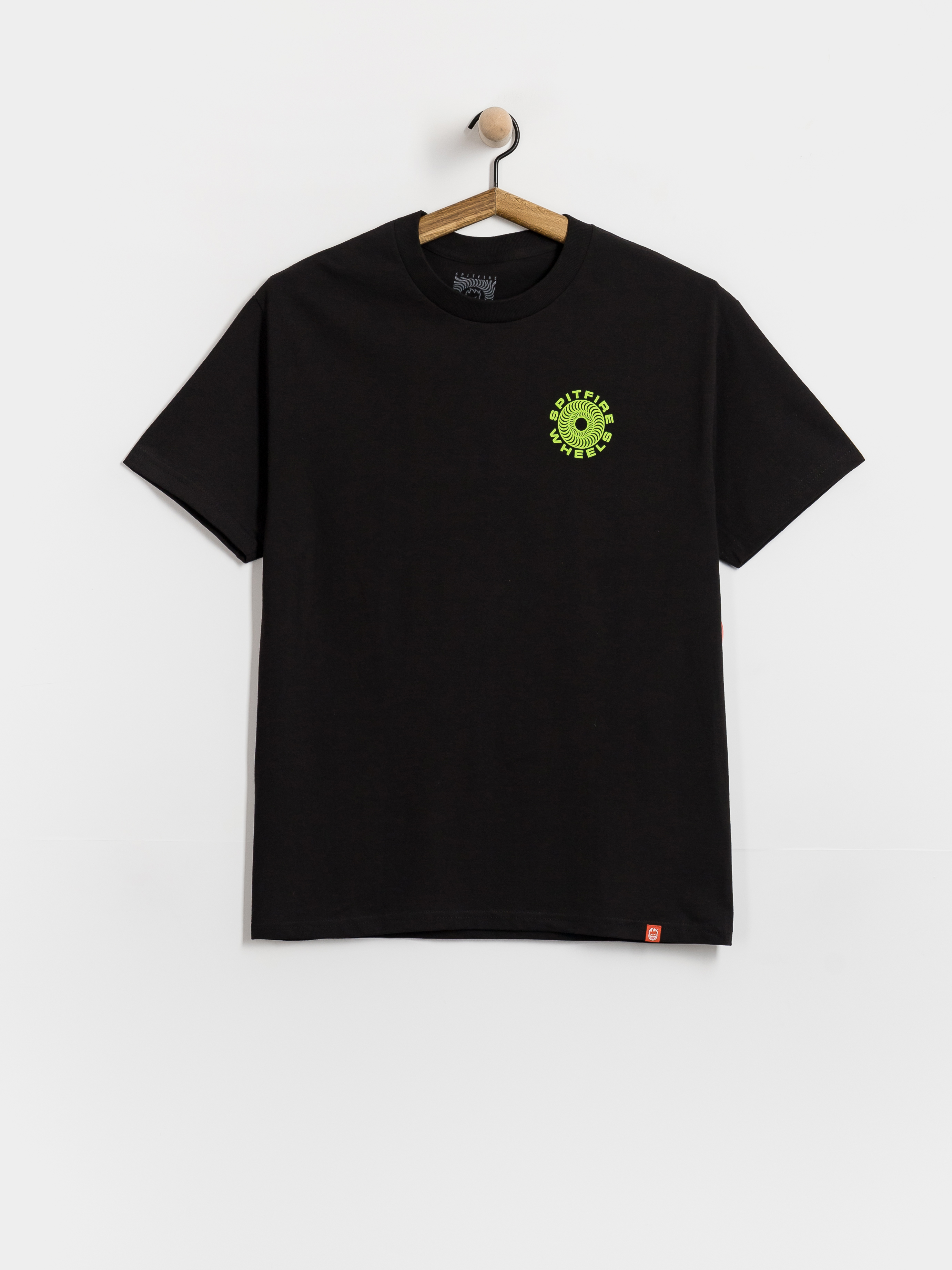 Spitfire T-Shirt Classic 87 Swirl Fill (black w/green white prints)