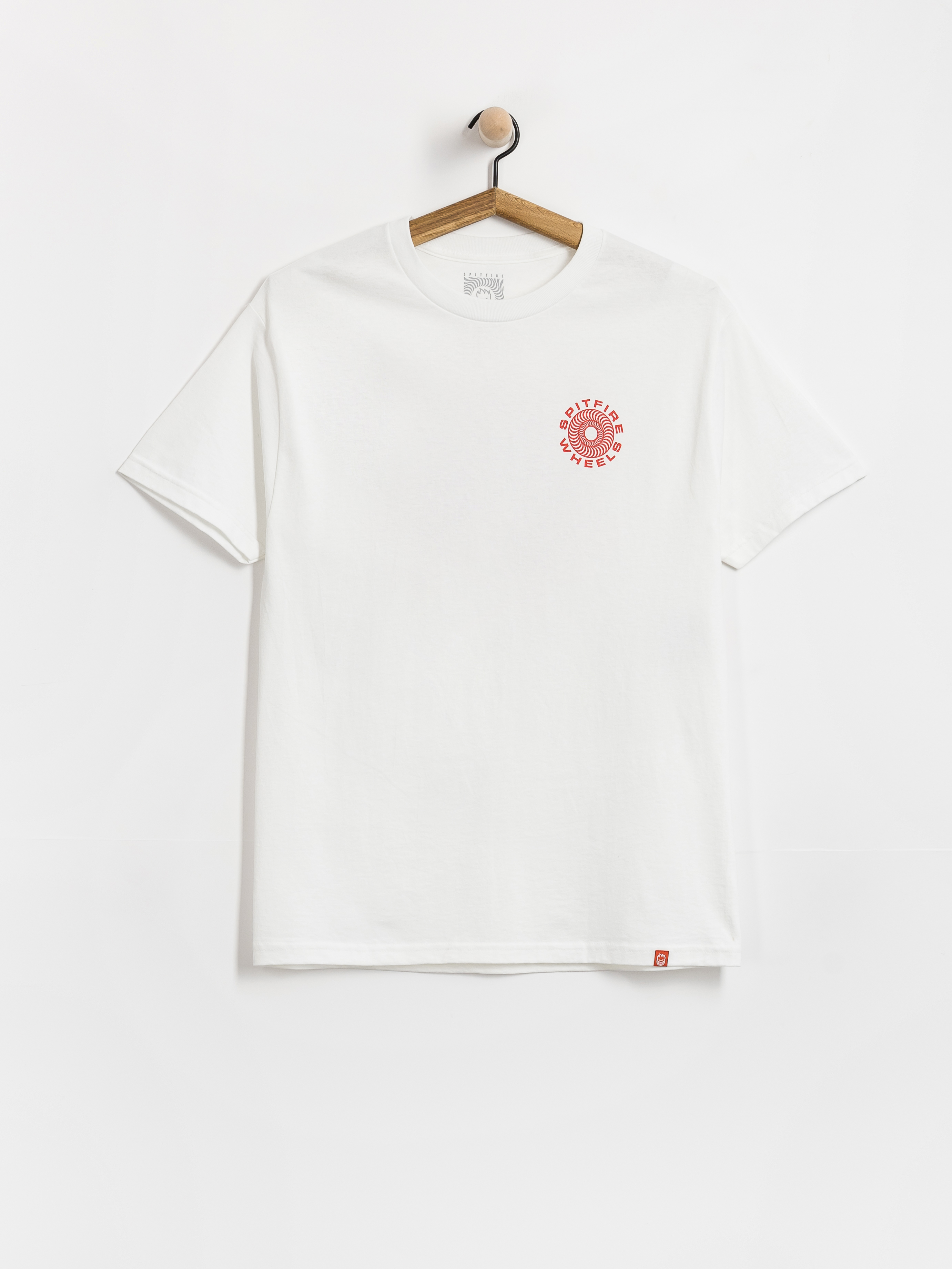 Spitfire T-Shirt Classic 87 Swirl Fill (white w/red black prints)