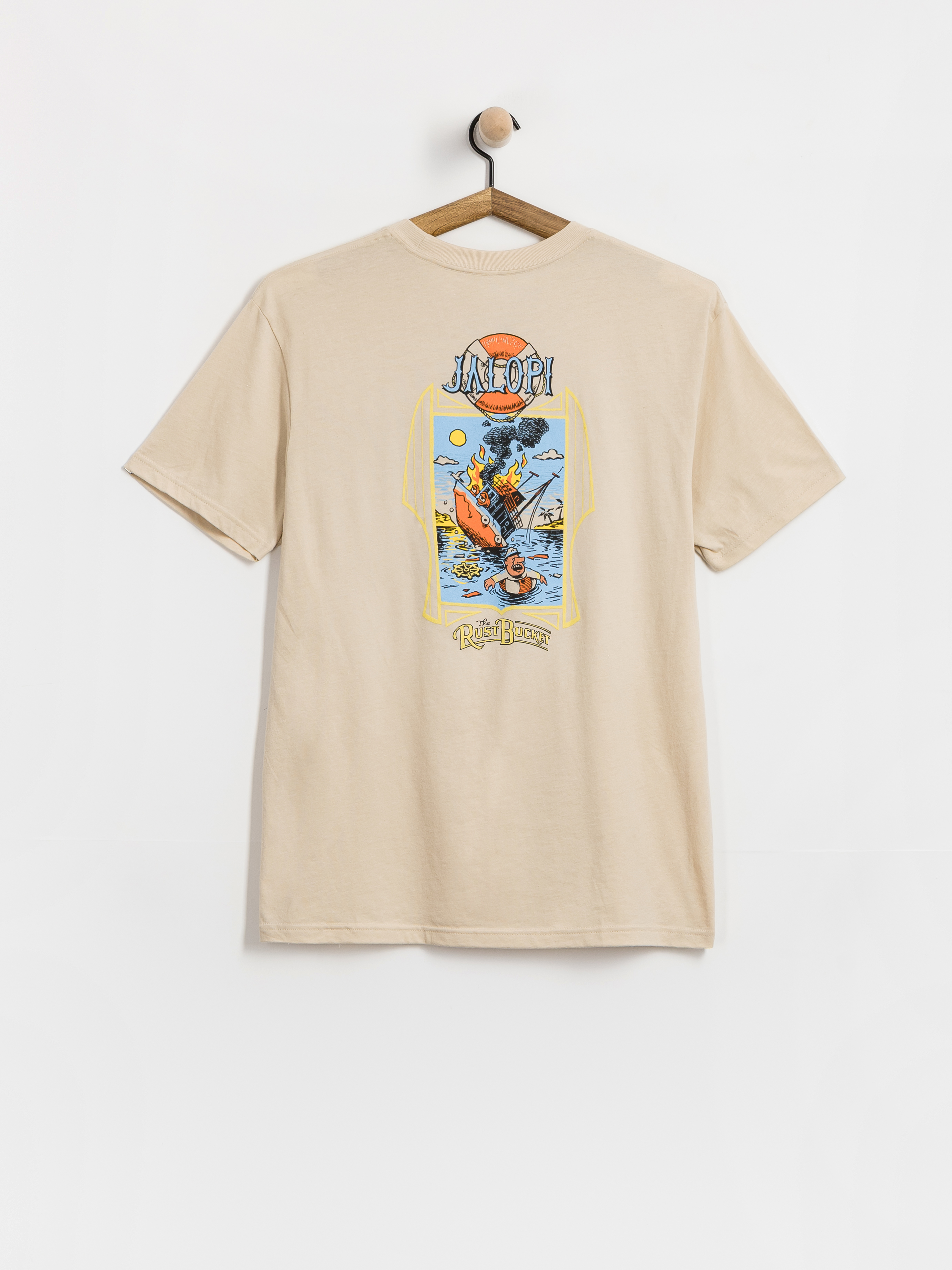 Antihero T-Shirt The Rustbucket (heather bone w/multi color prints)